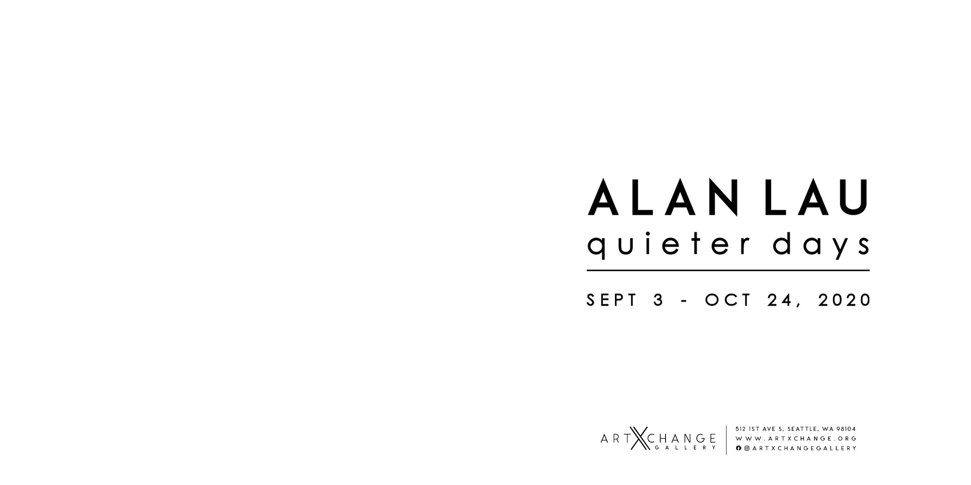 Quieter Days Exhibition Catalog by Alan Lau