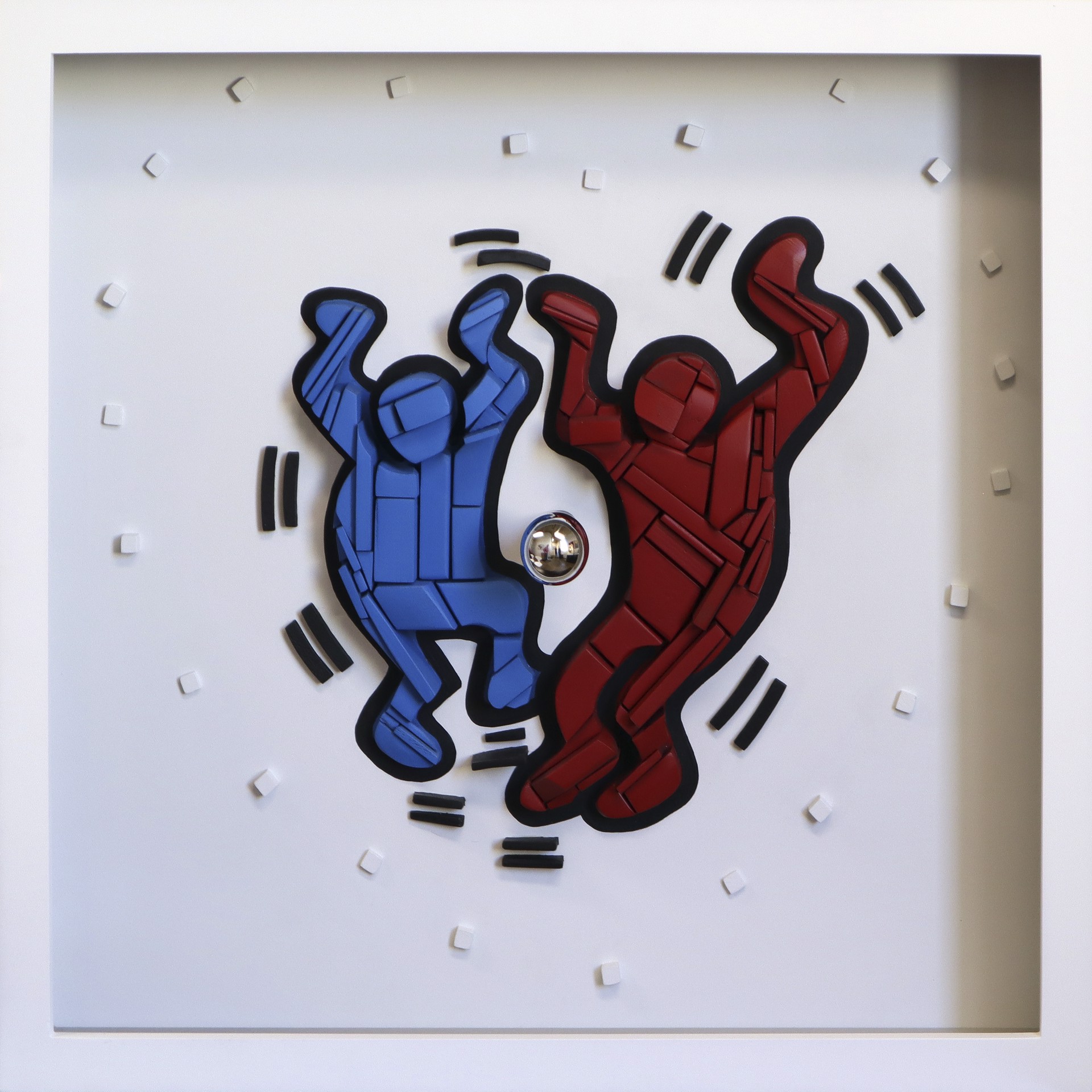 Buddy System (Homage to Haring) by J.P. Goncalves, Silhouette