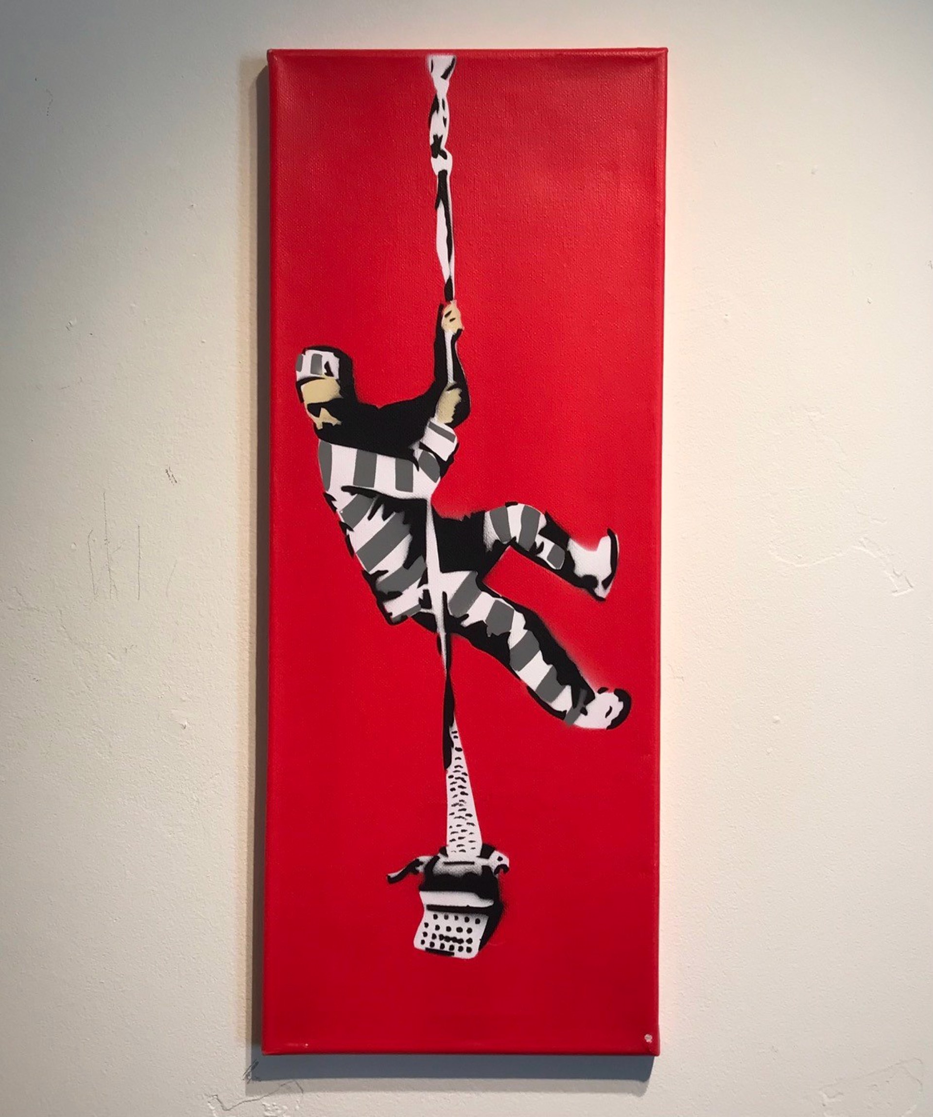 Create Escape (Red) 2/3 by Not Banksy