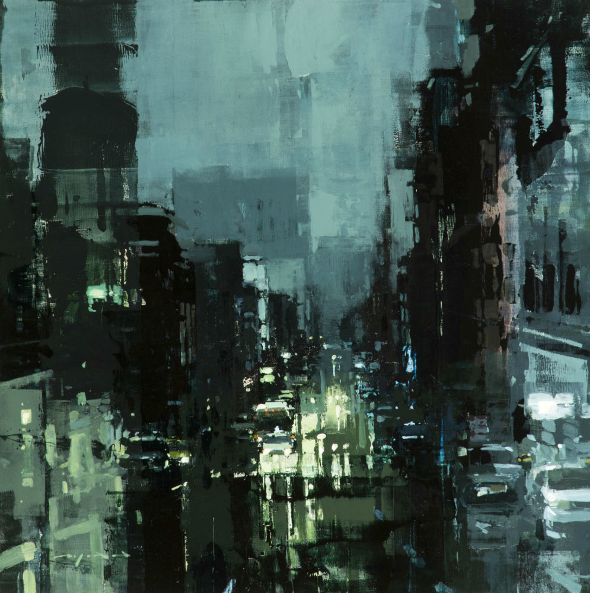 A Storm Shrouds Downtown by Jeremy Mann