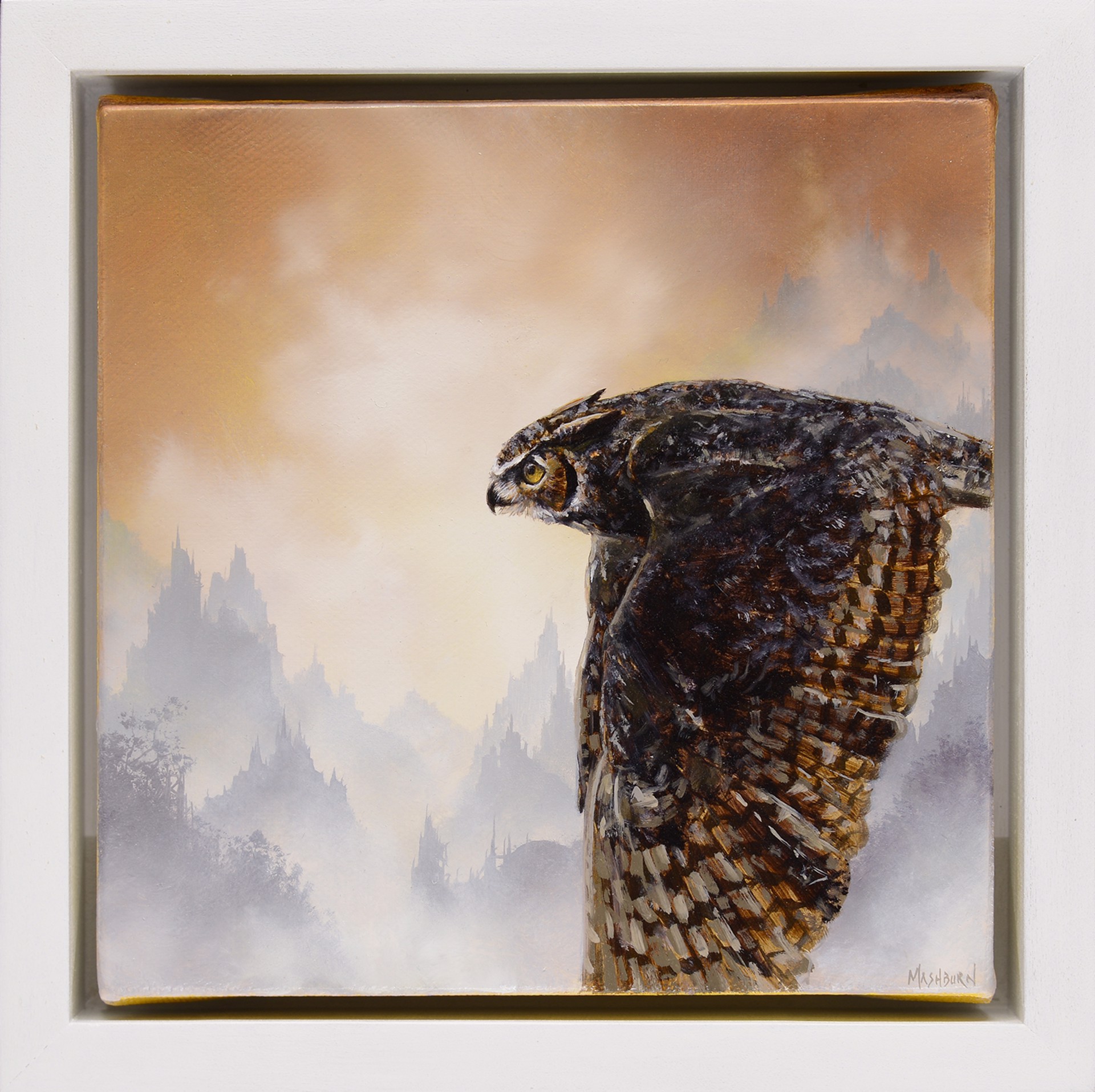 Great Horned Owl in Flight by Brian Mashburn