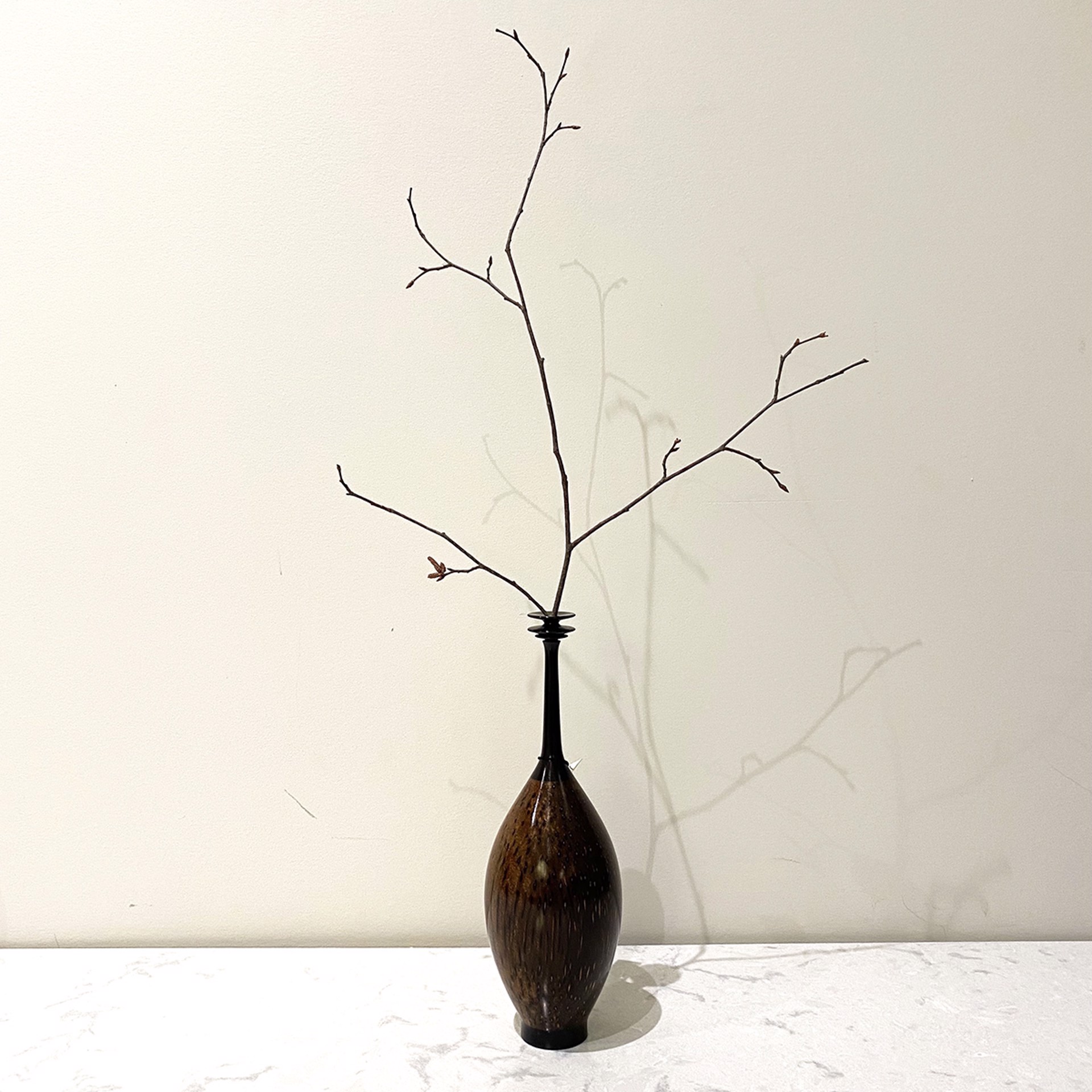 Blackwood and Black Palmwood Vase by Paul Gray Diamond