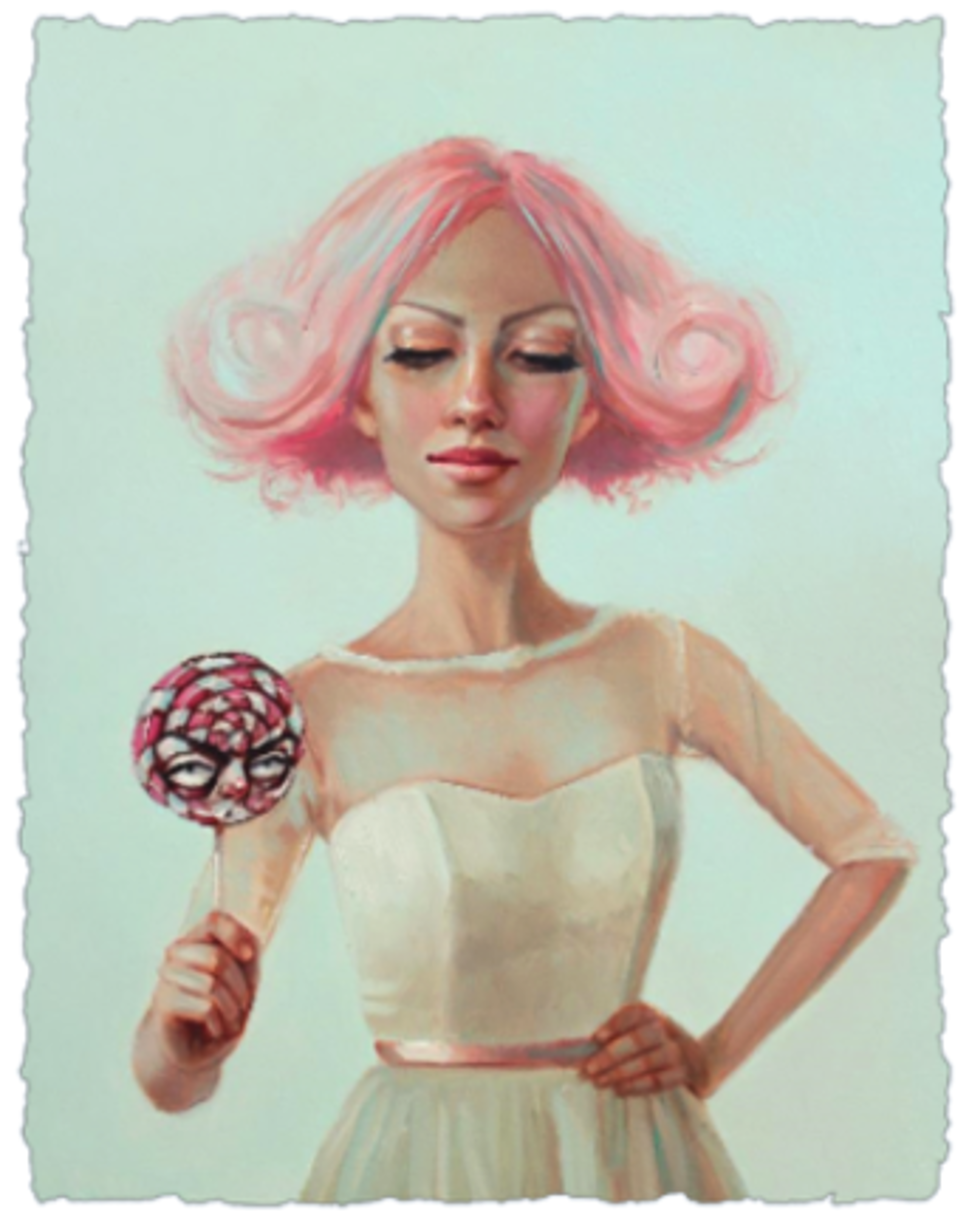 Bite Me Giclee by Liese Chavez