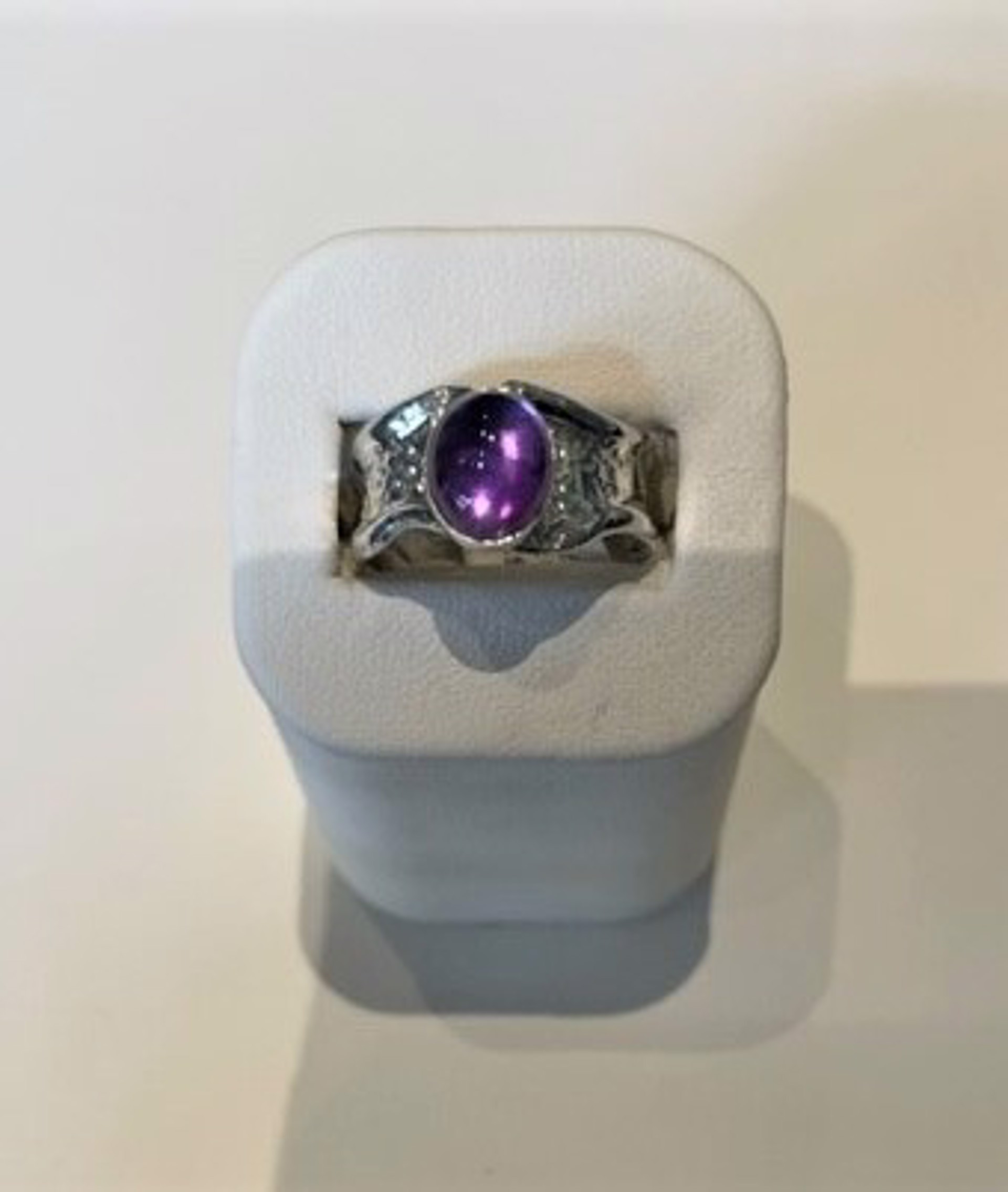Brazilian Amethyst Ripple Ring by Kristen Baird