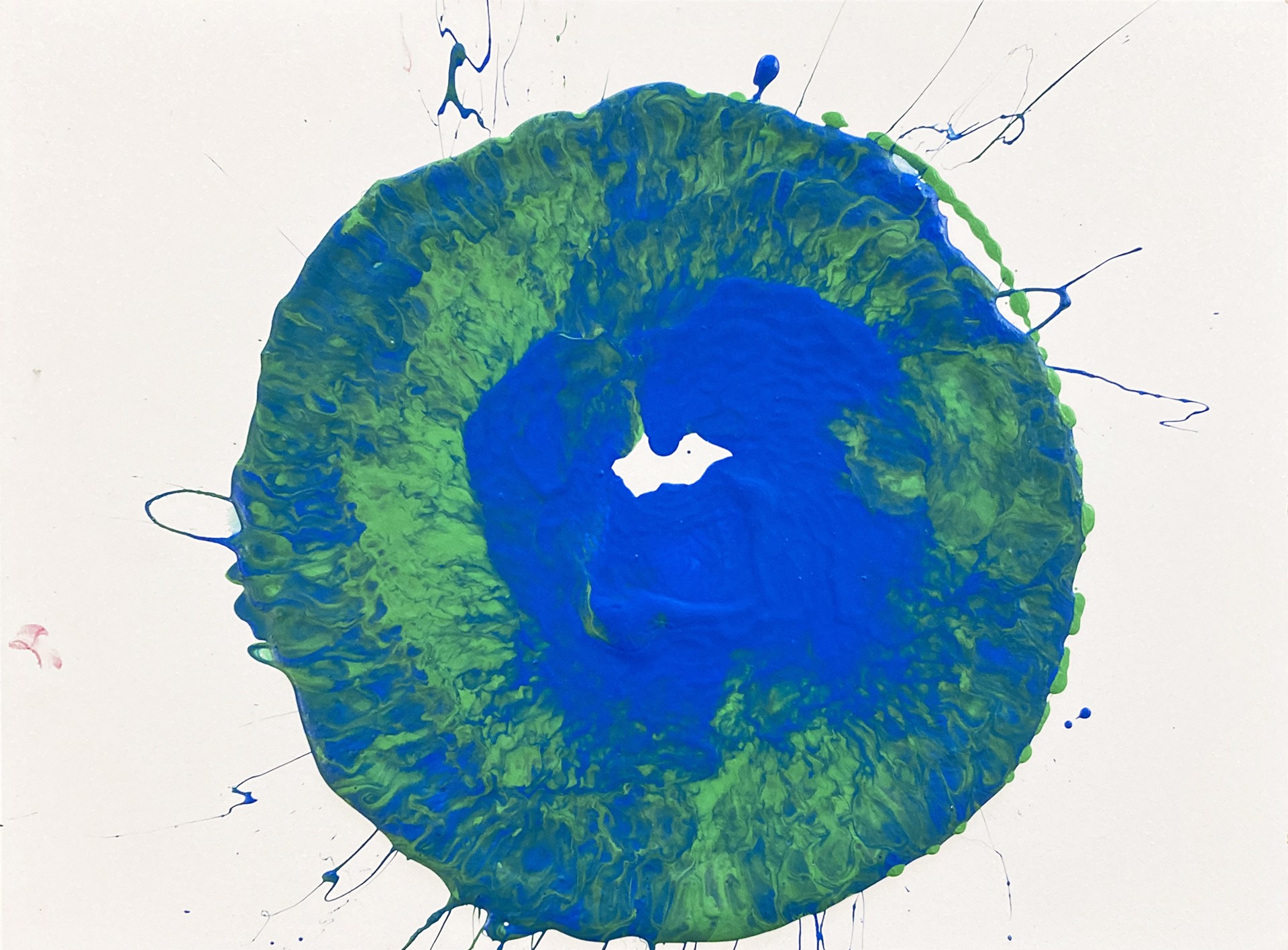 "Blue and Green Abstract" by Artist Unknown, EAS by Autism Academy