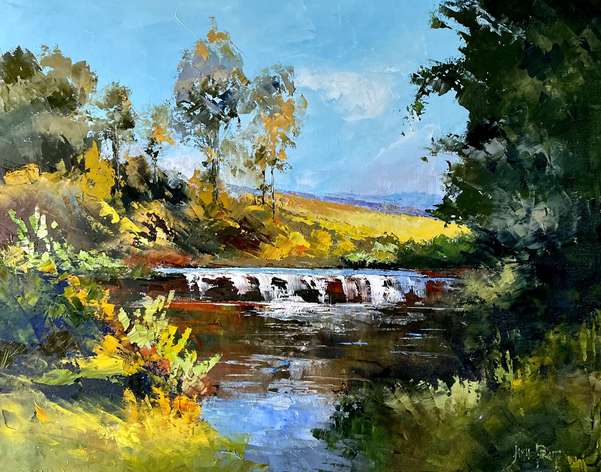 Countryside Stream in Provence by James Pratt