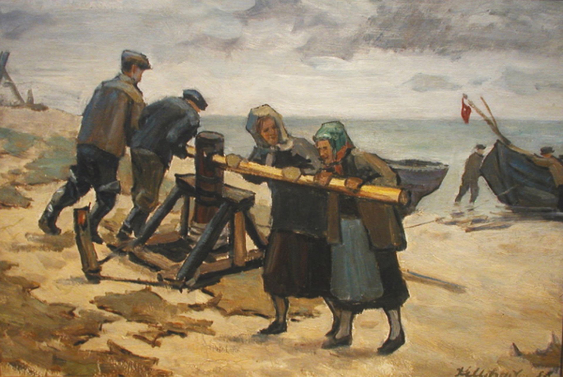 Fishermen - In From the Sea by Konstantin Mikhailov