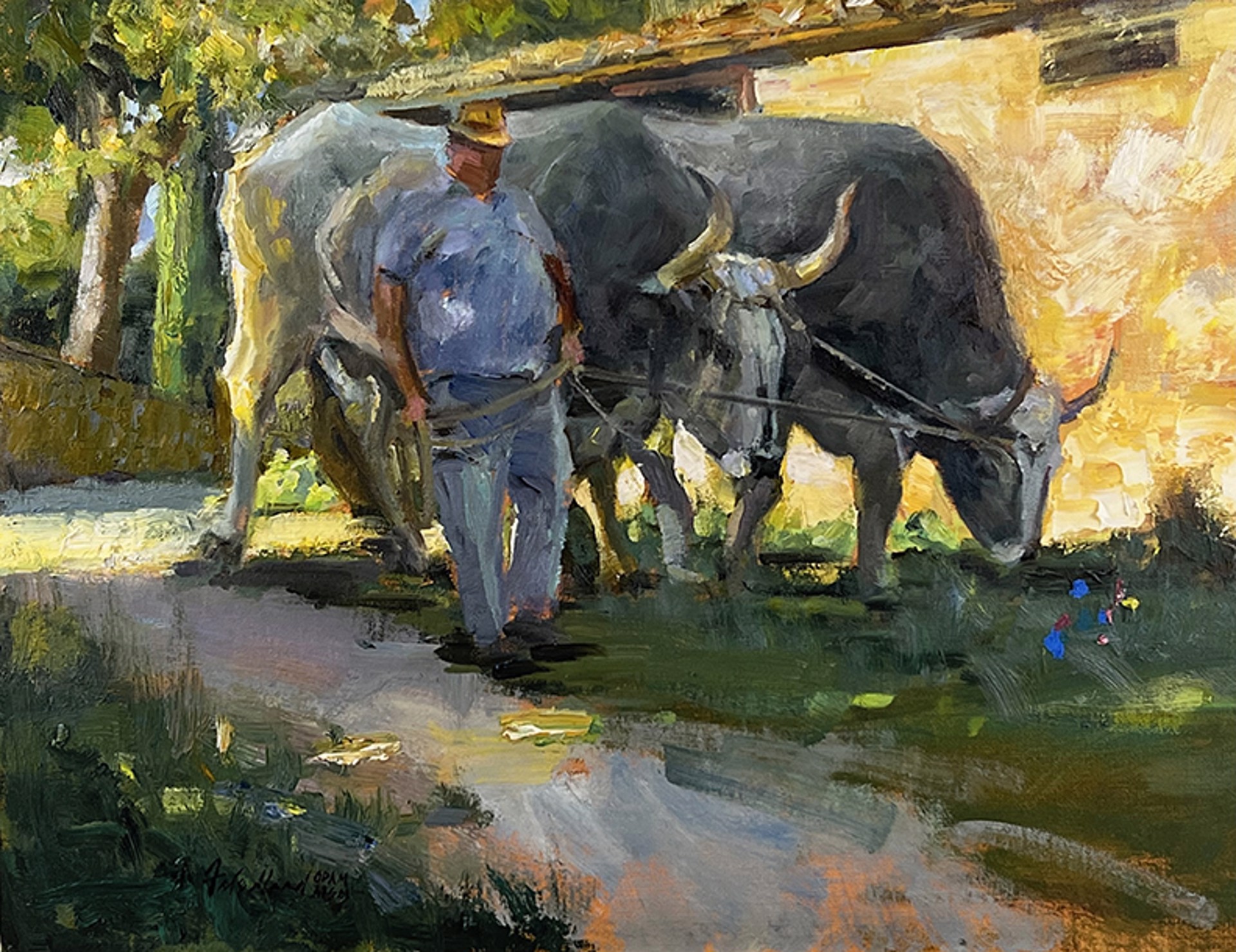 Howard Friedland, OPAM "Tre di un Tipo (Three of a Kind)" by Oil Painters of America