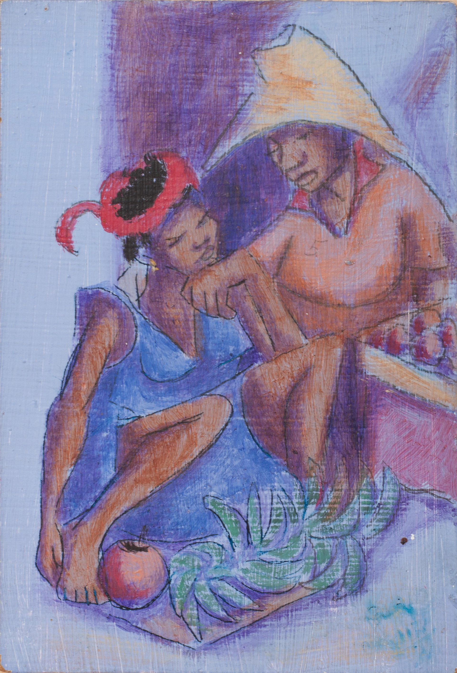 Female Merchants #7-1-93GSN by Petion Savain (Haitian, 1906-1975)
