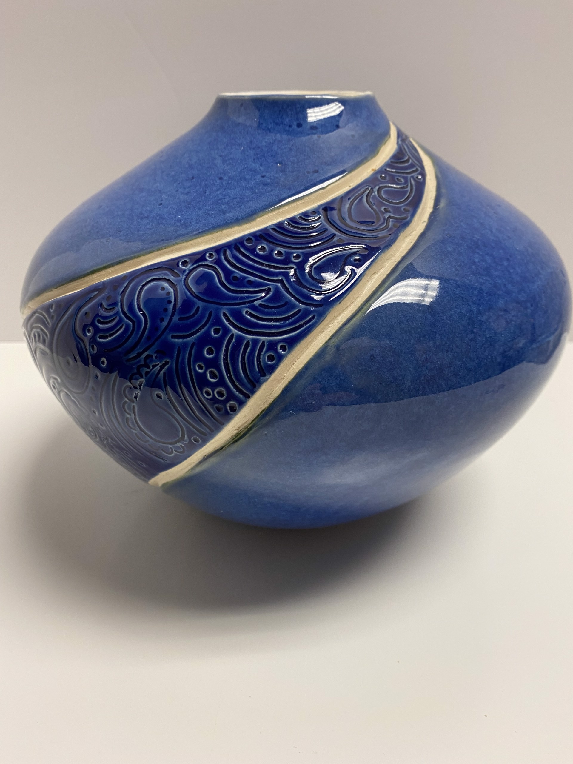 Blue Vase by Tina Hanna Burk