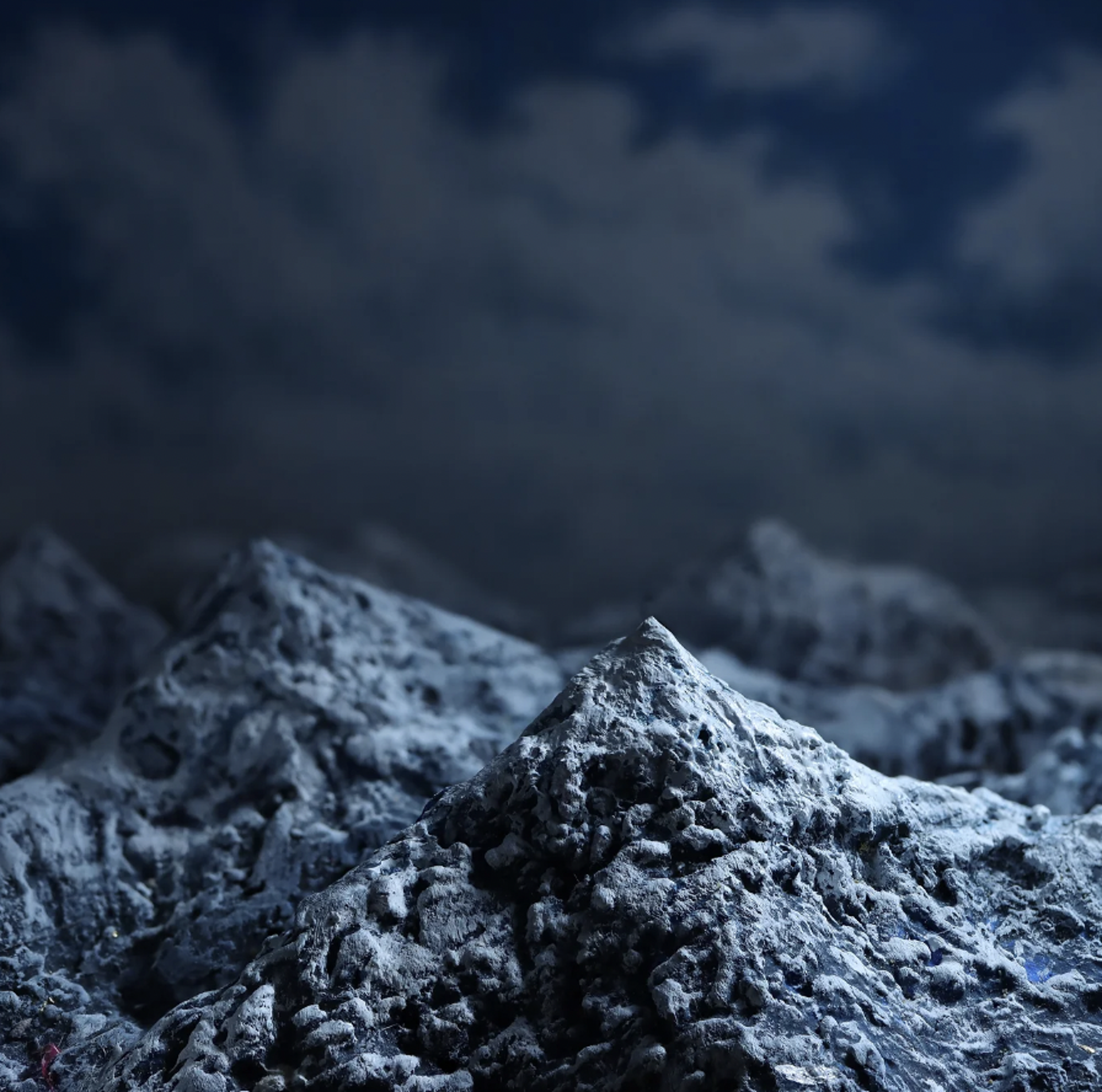 Mountain Range at Night by Stephen Dorsett