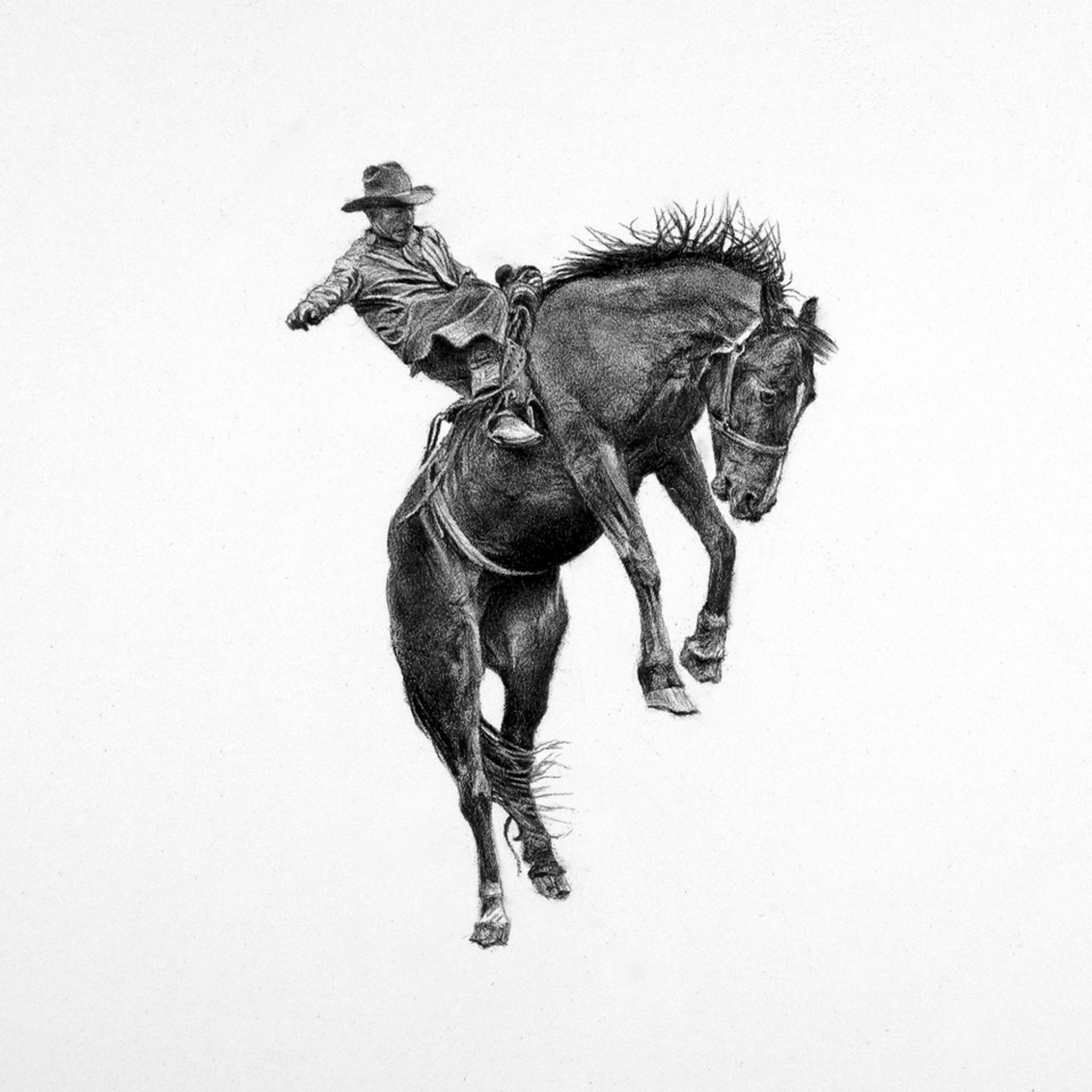 Untitled (bronc rider) #5529 by Clayton Porter