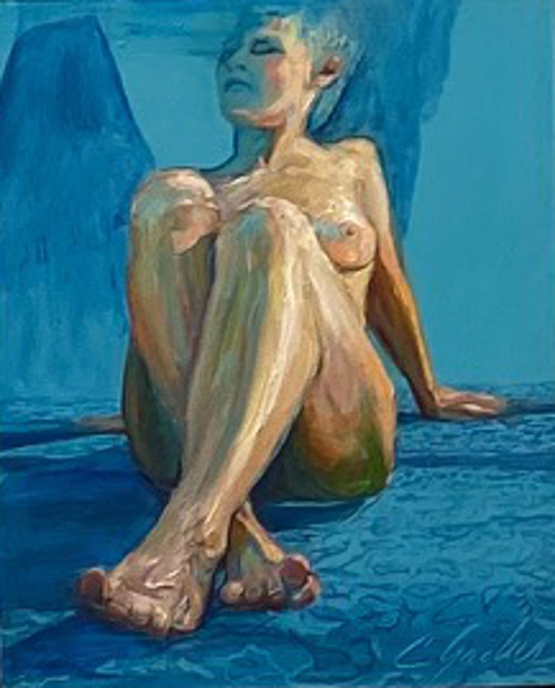 Blue Nude 20 by Carrie Jadus