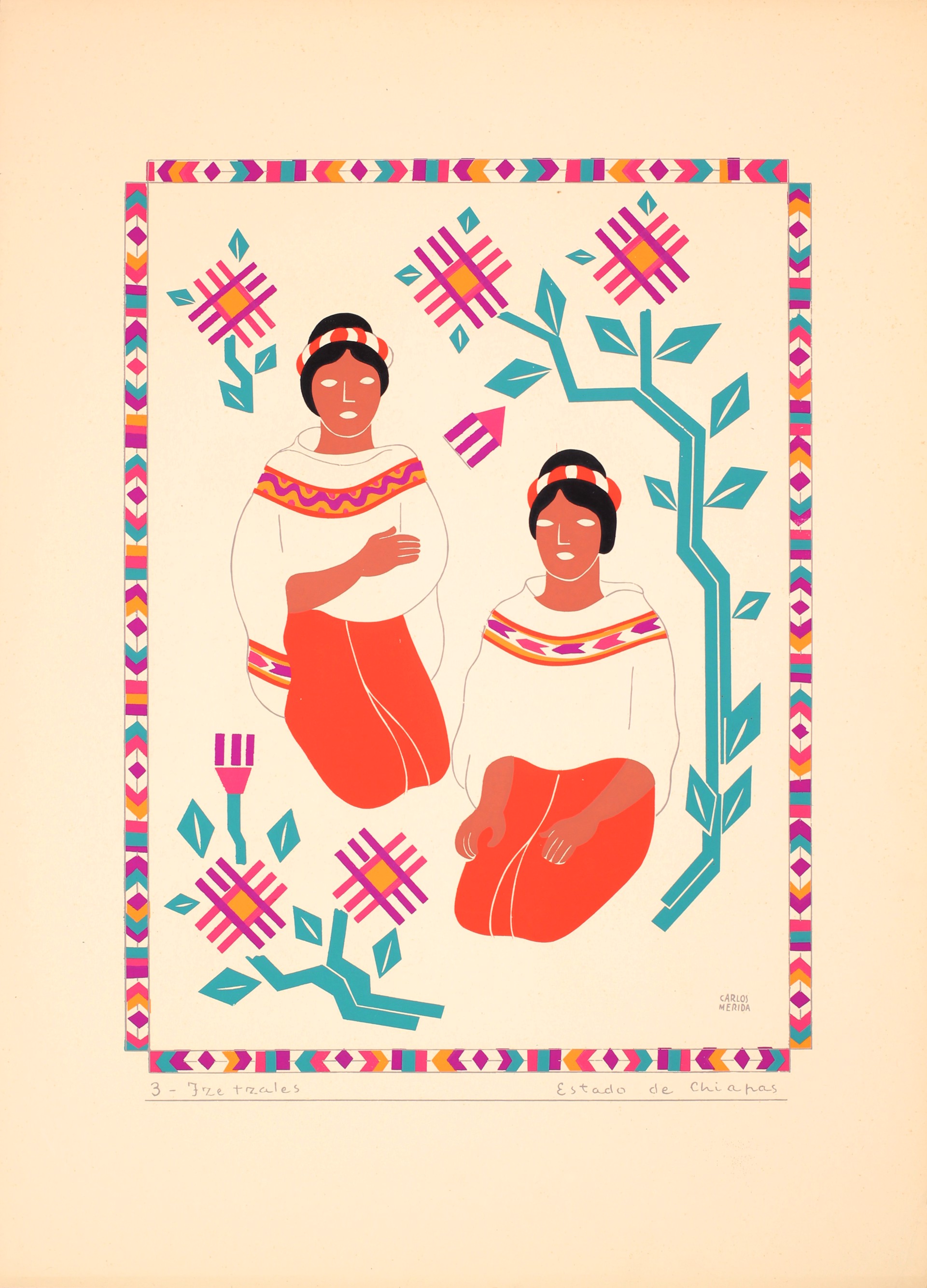 Tzeltales, Estado de Chiapas by Carlos Mérida