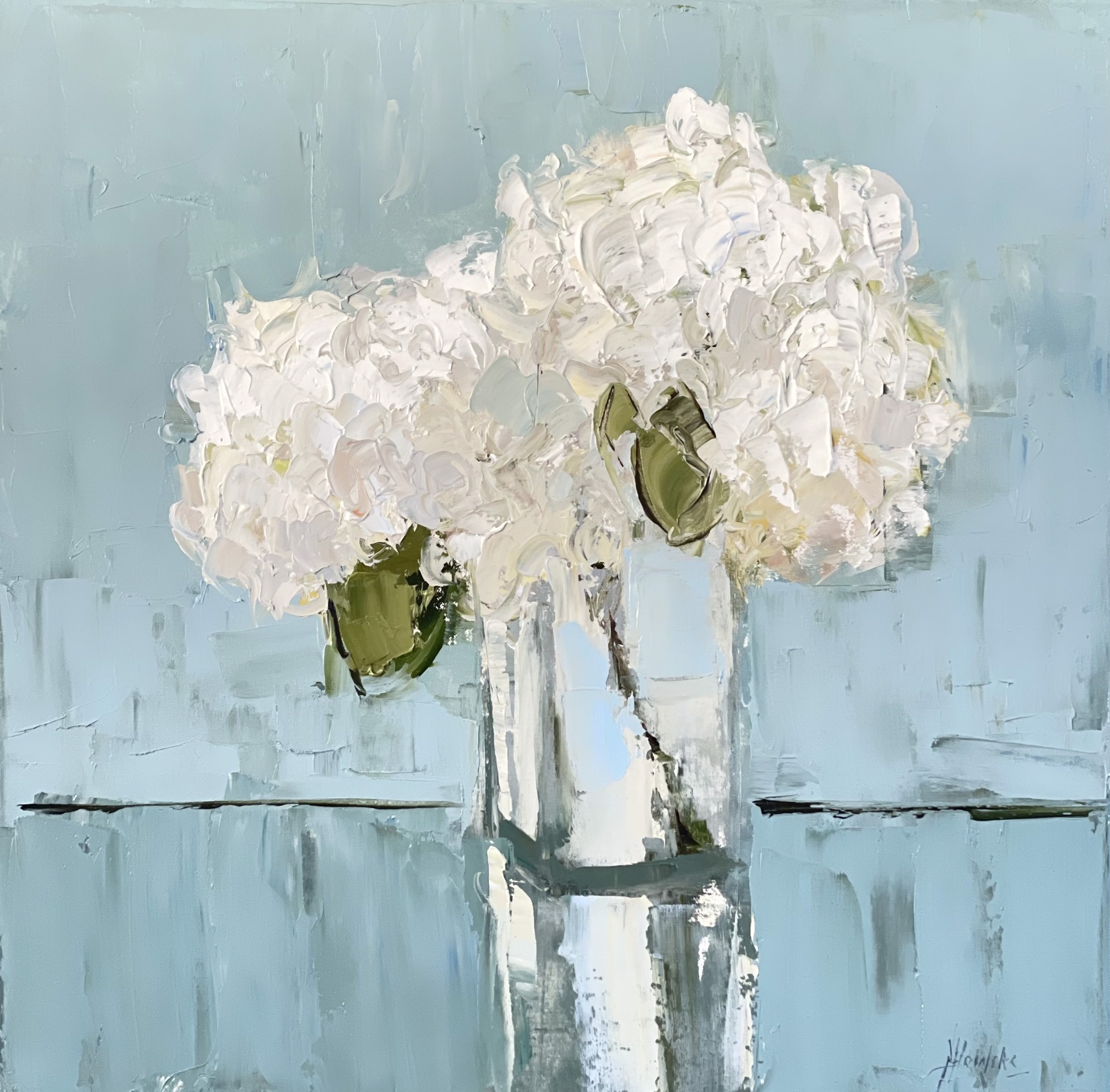 Favorite Bouquet in Blue Room by Barbara Flowers