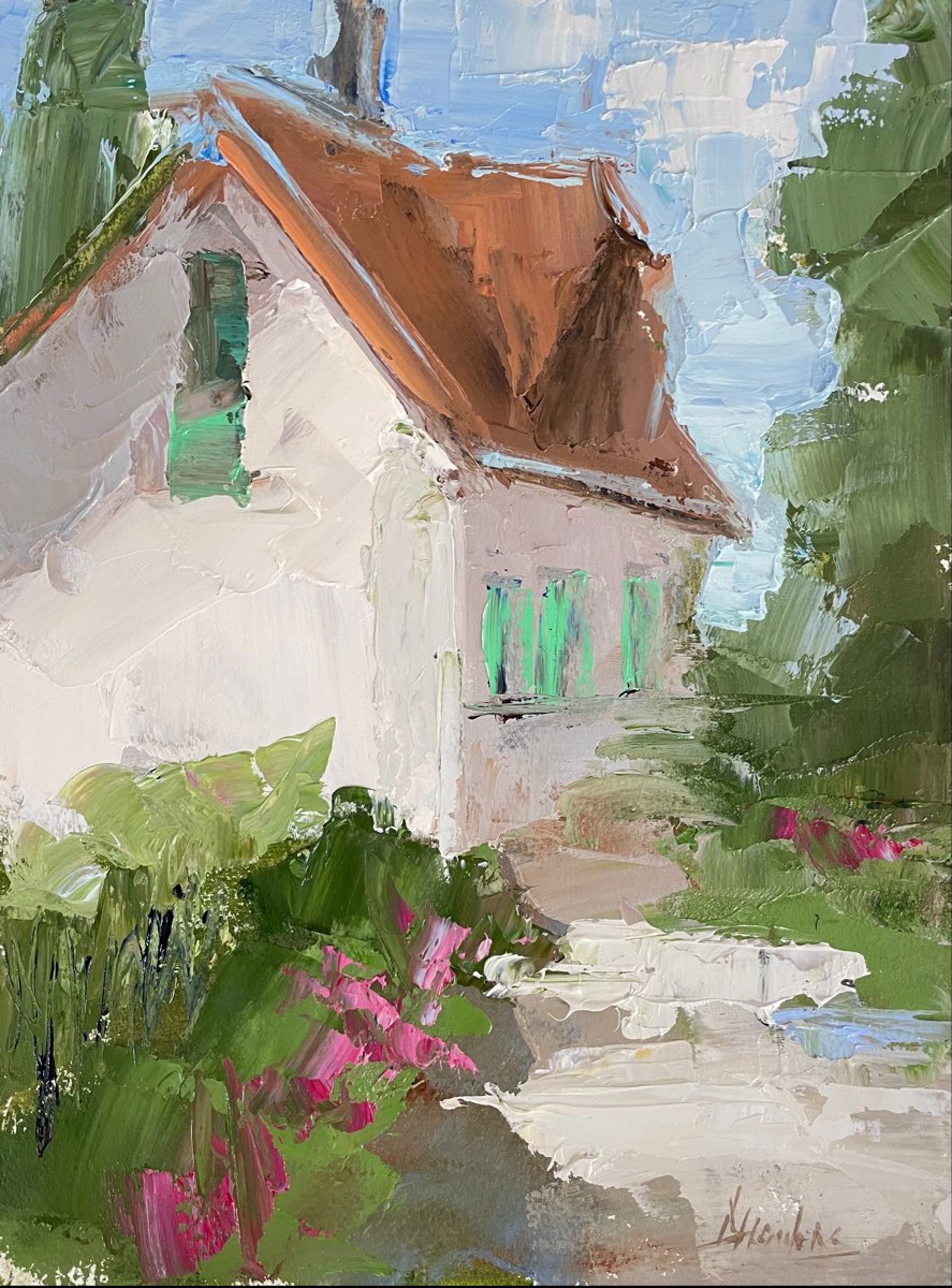 Cottage Near Monet’s Gardens by Barbara Flowers