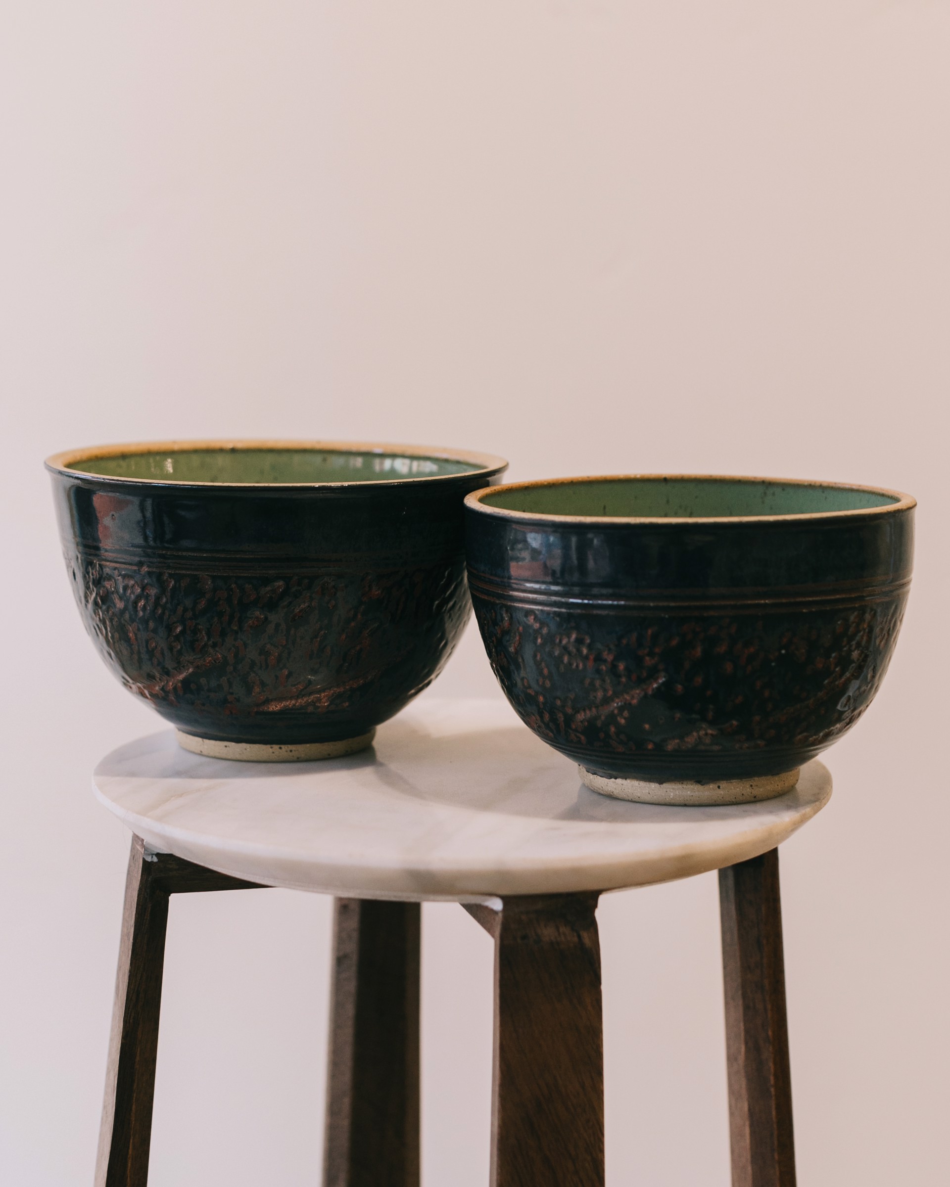 His/Hers Bowls 061 by Buck Dollarhide