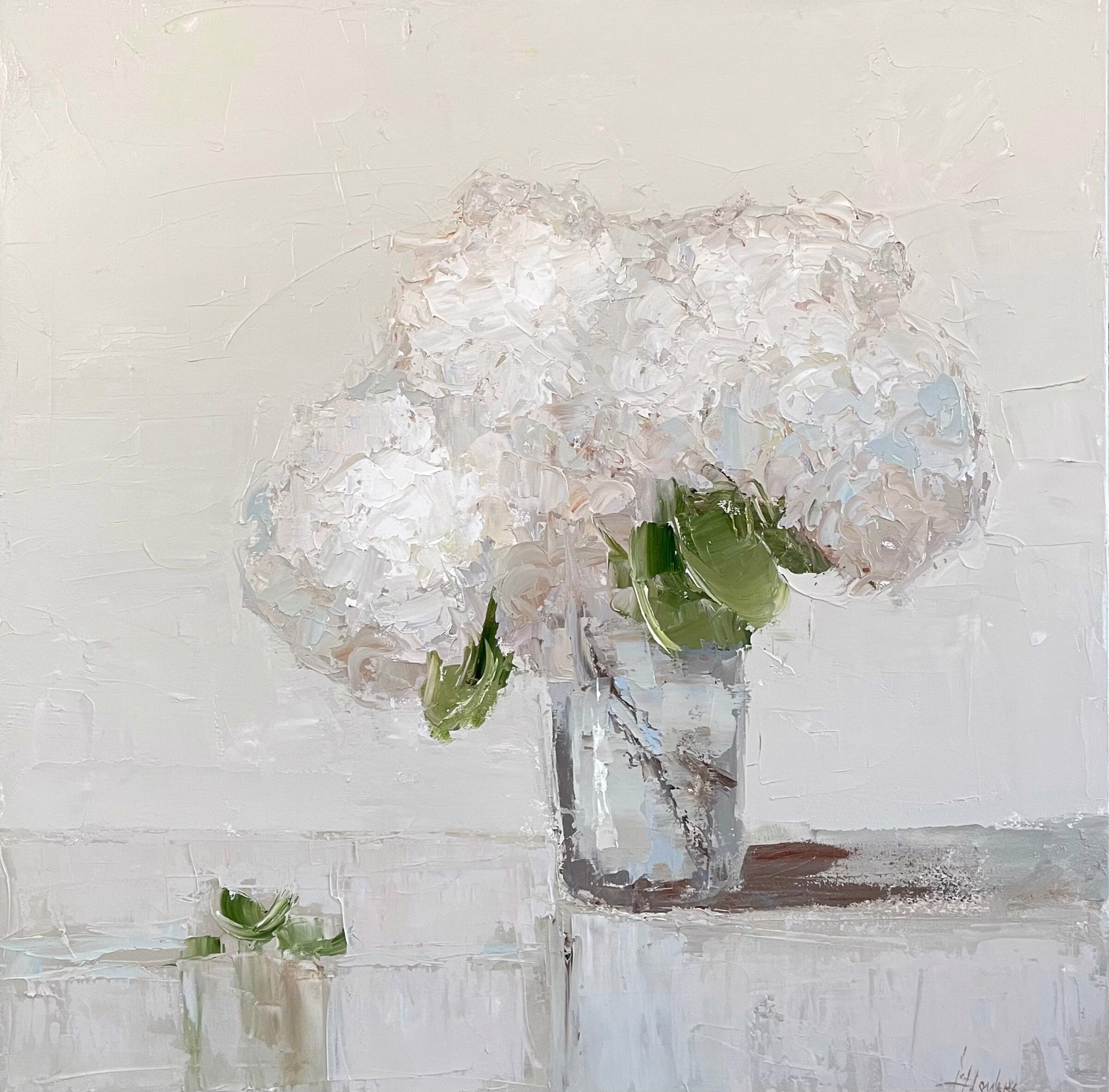 White Hydrangea Bouquet by Barbara Flowers