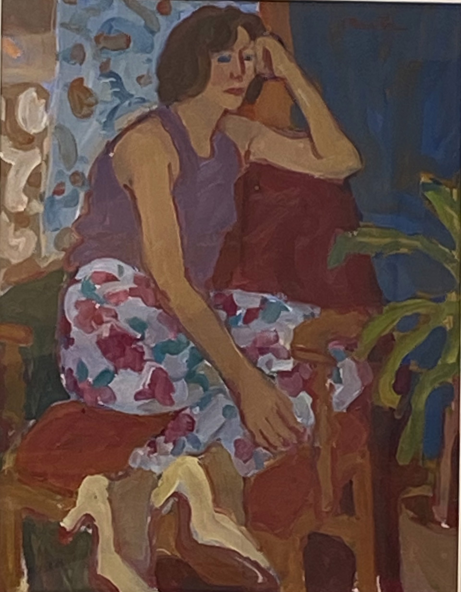 Seated Figure: Girl In White Shoes by Susan Reith