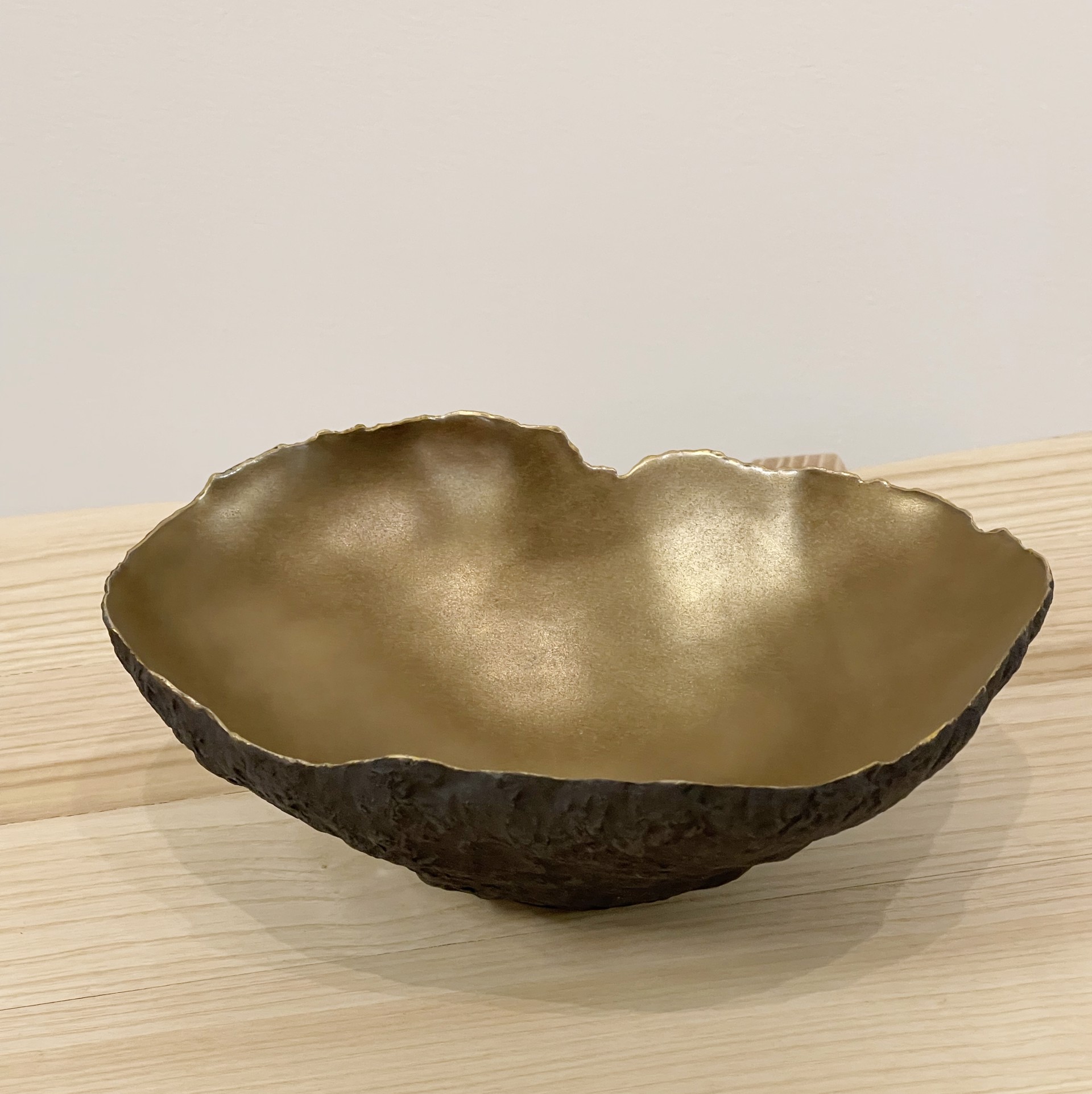 Organic ceramic with bronze glaze by Cristina Salusti