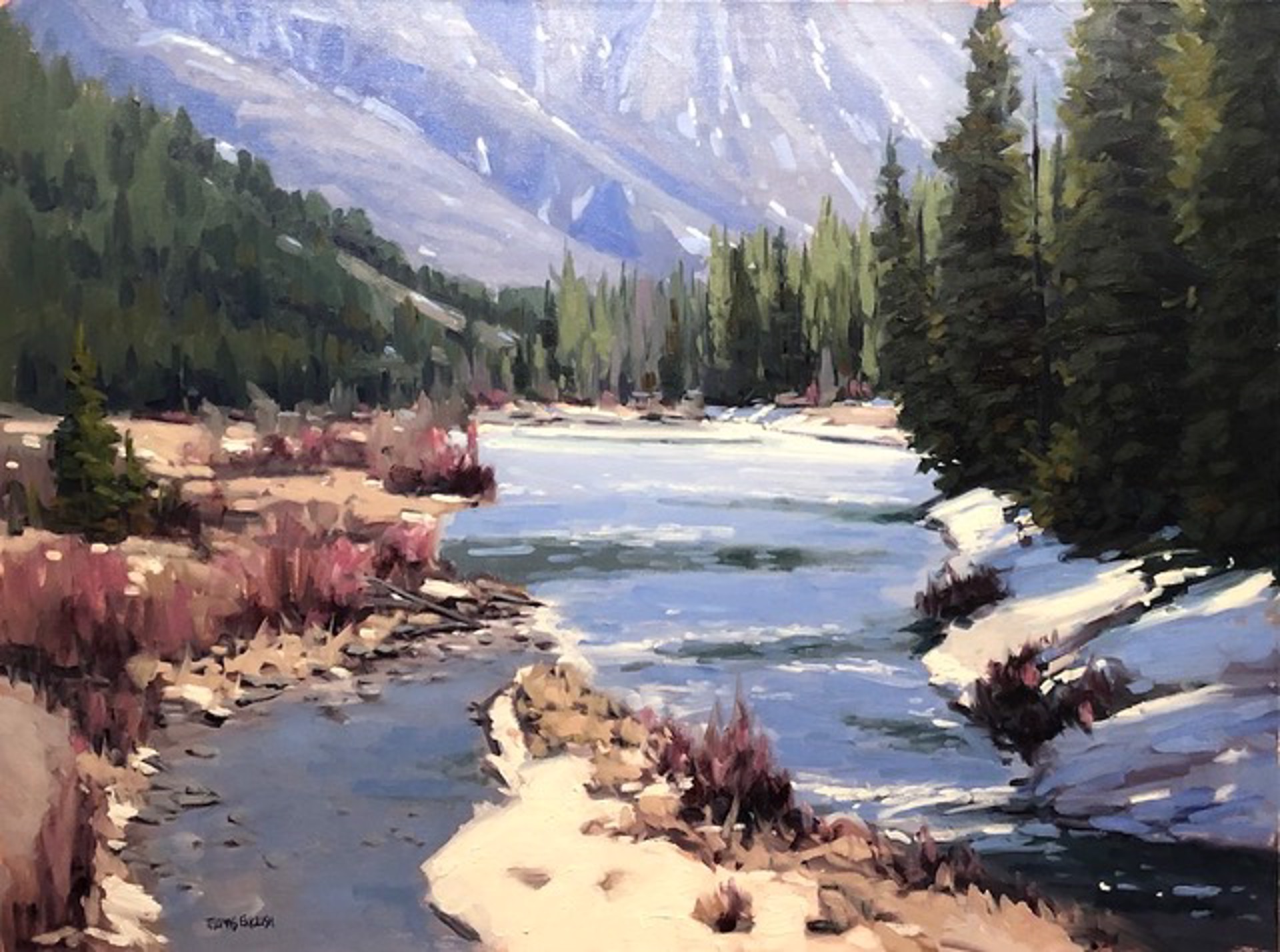 Spring On The River by Thomas English