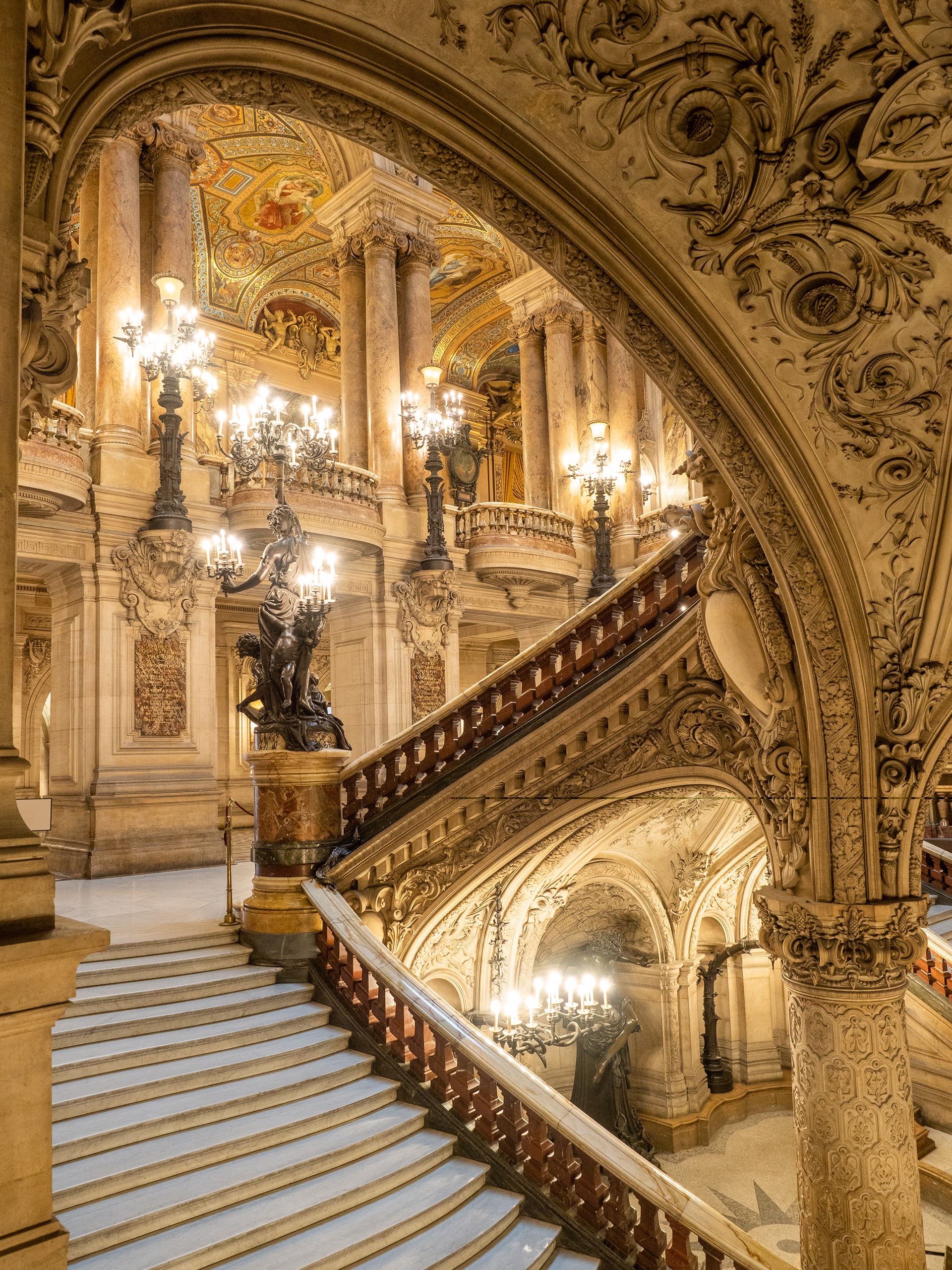 Opera Garnier Stairwell by Myrtie Cope