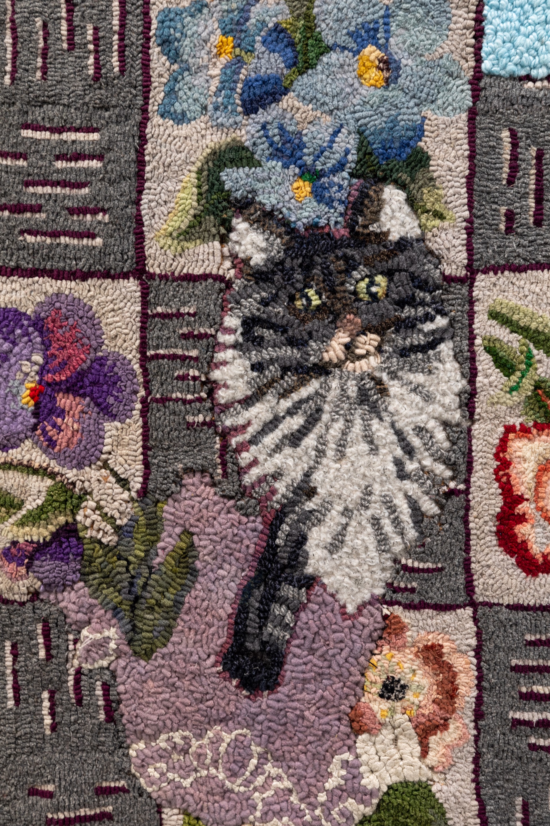 Piecing Together: puffin, cat, swan, 2021. by Venetia Dale
