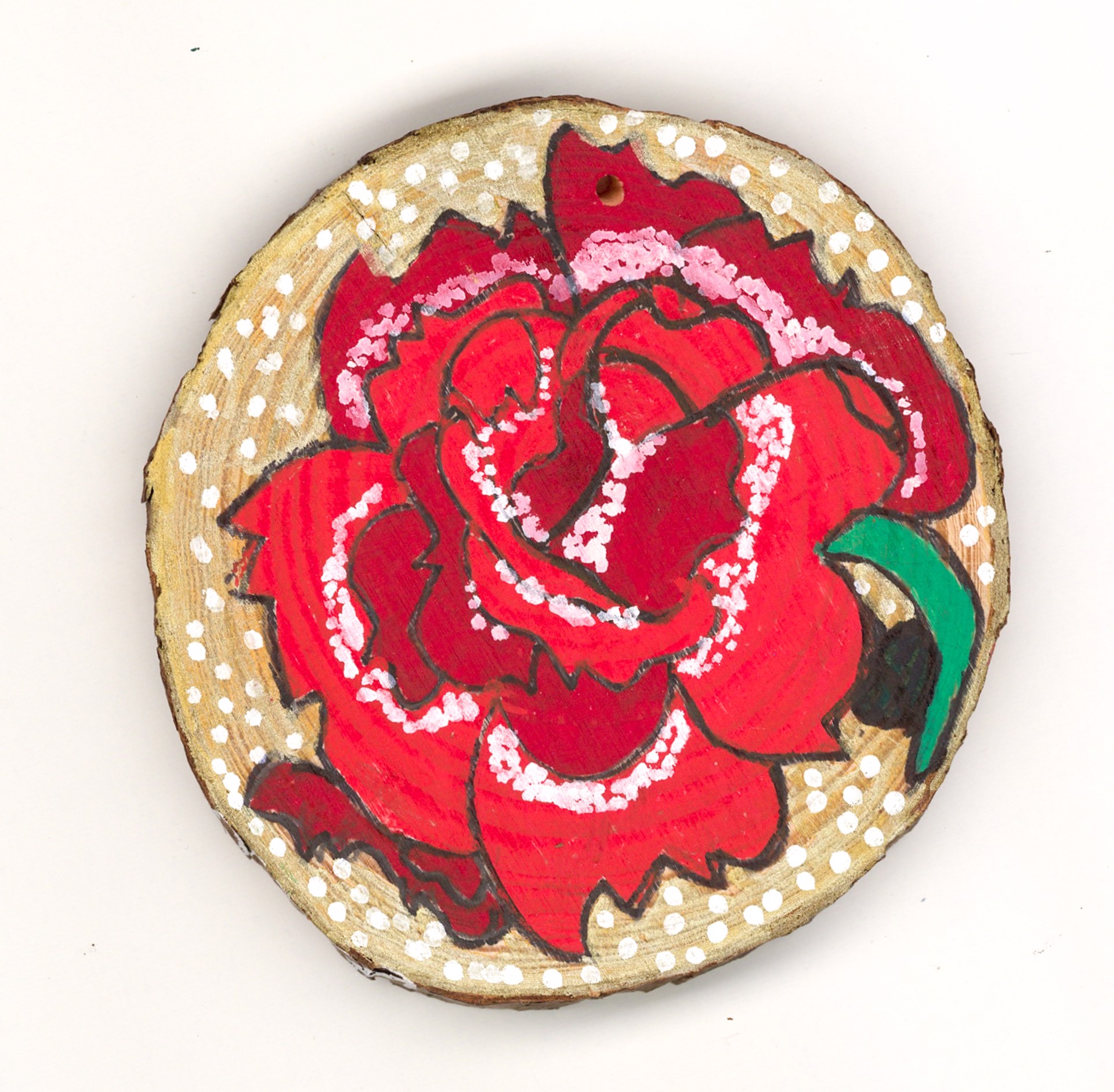 December Rose (ornament) by Vanessa Monroe