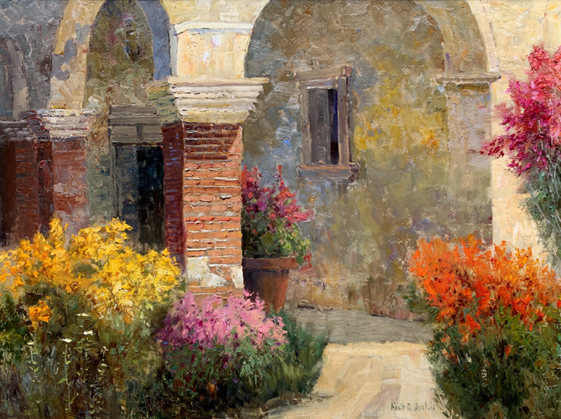 Capistrano Arches Adorned by Kent R. Wallis