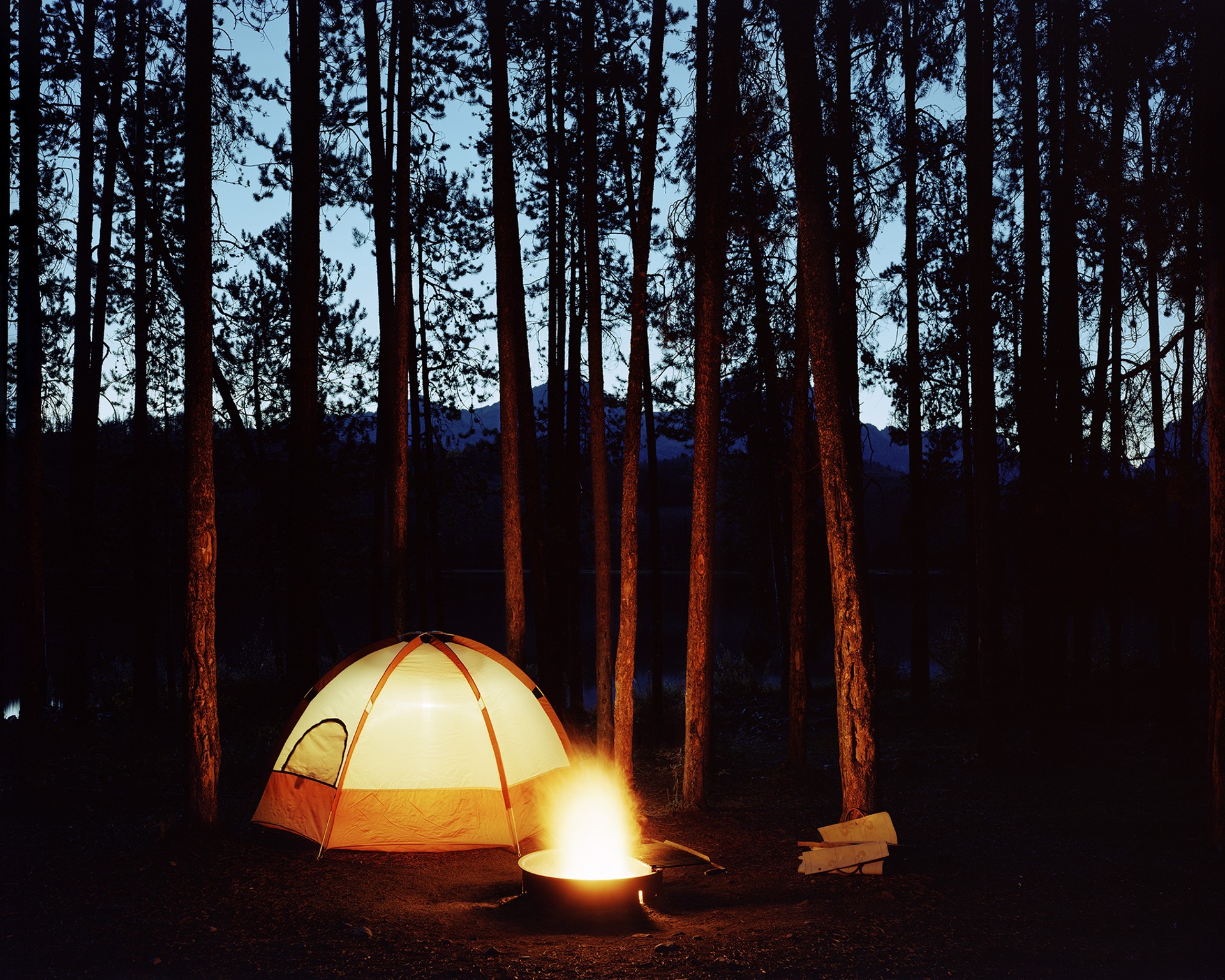 Little Redfish Campground, Custer County, Idaho, 2003  1/5 by Laura McPhee