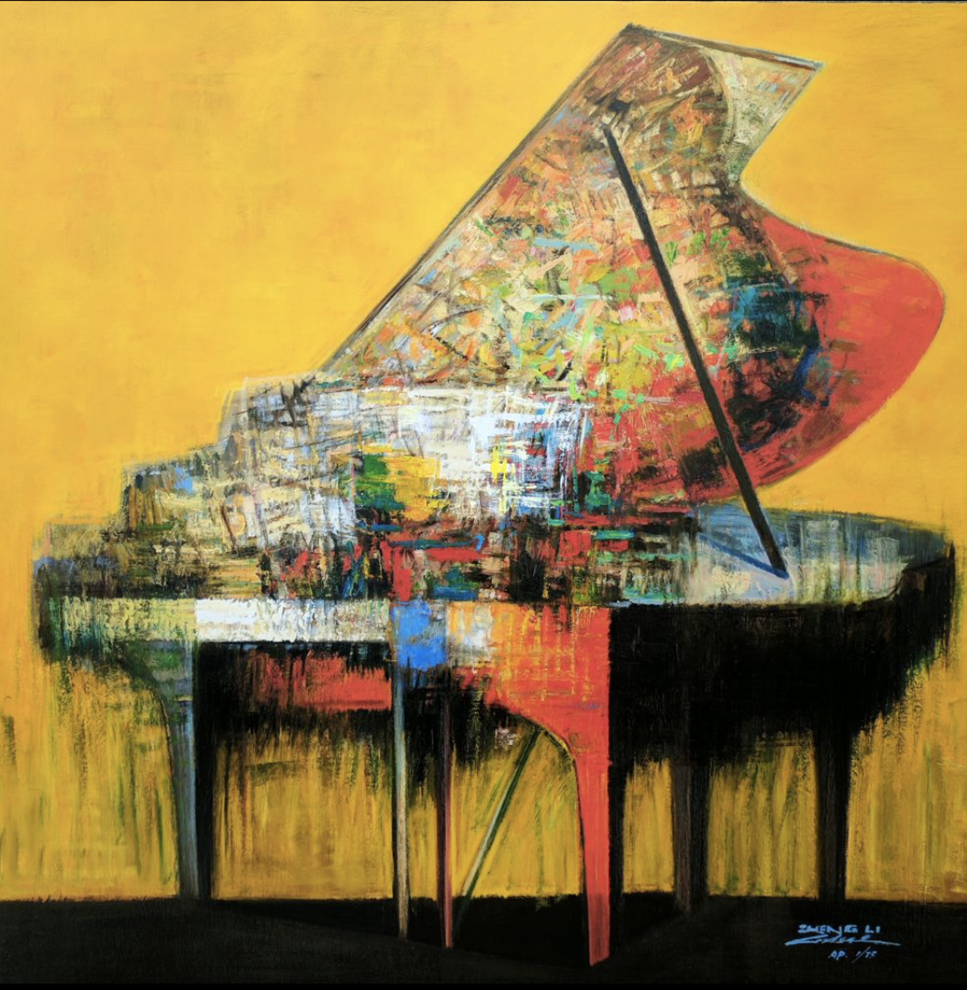 Piano Yellow by ZHENG LI