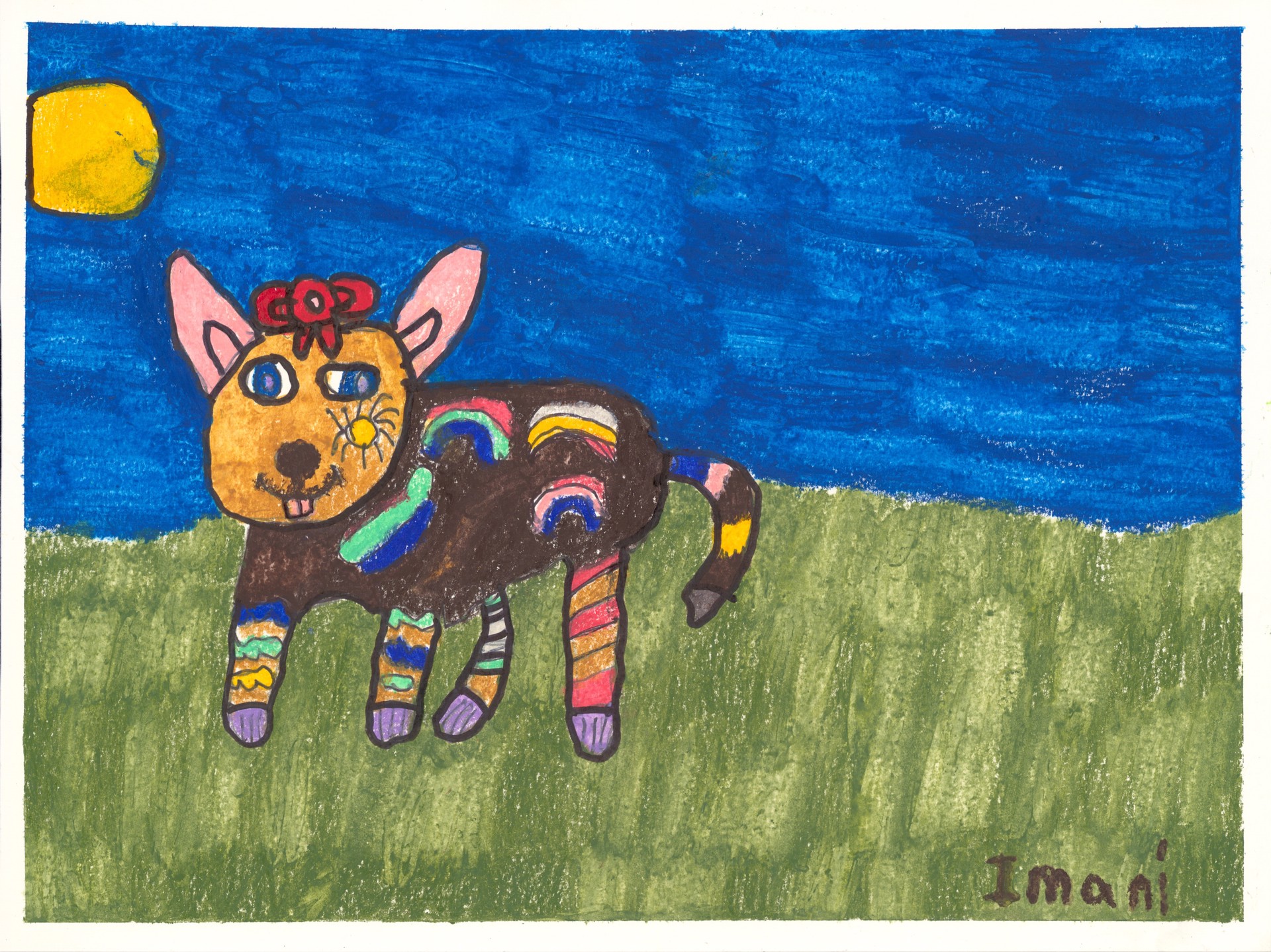 Rainbow Puppy by Imani Turner