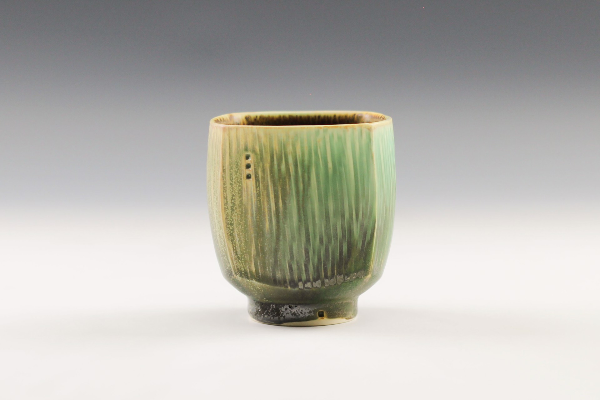 Square Green Cup by Nick DeVries