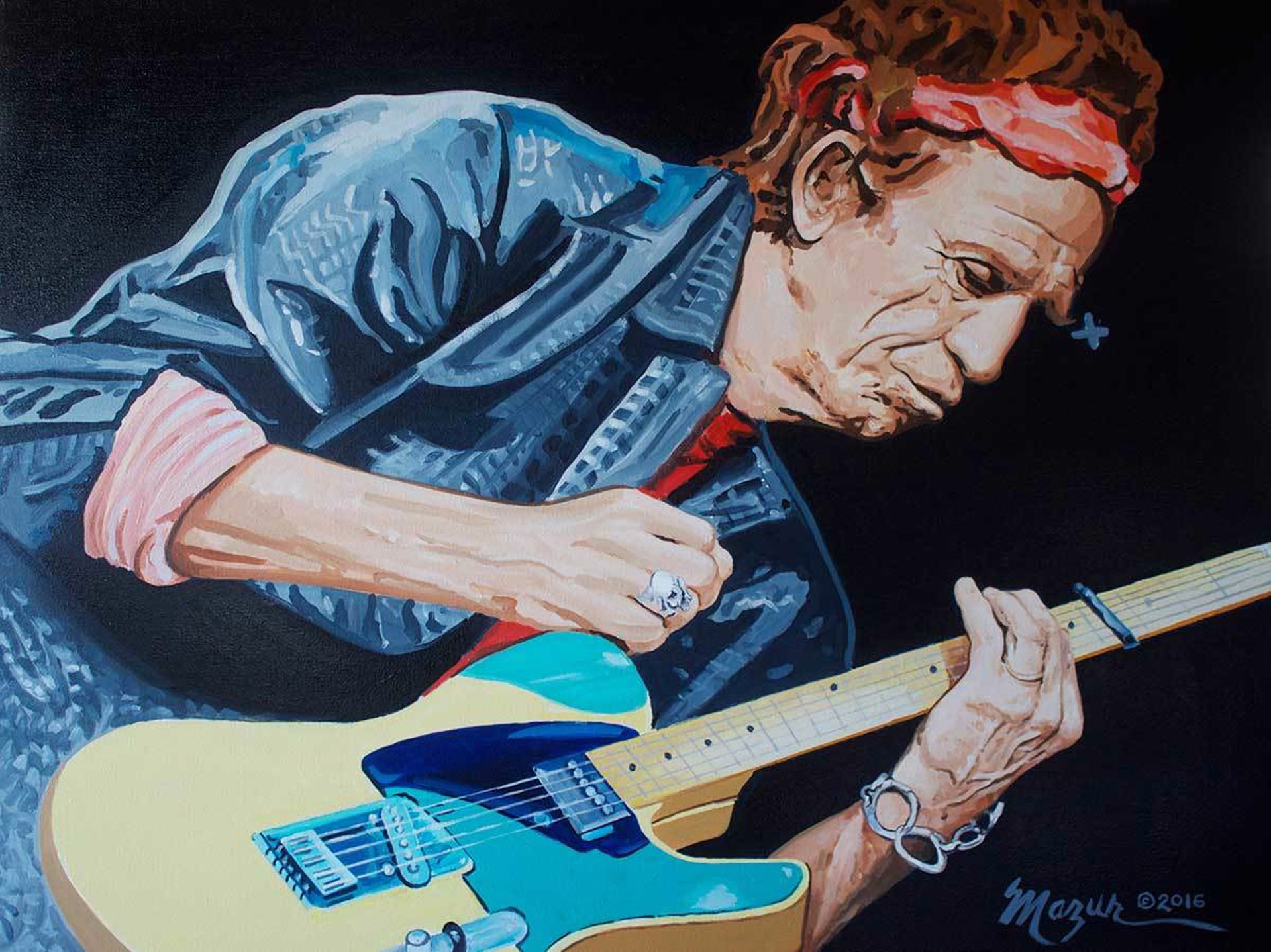 Keith Richards "Paint It Black" by Ruby Mazur