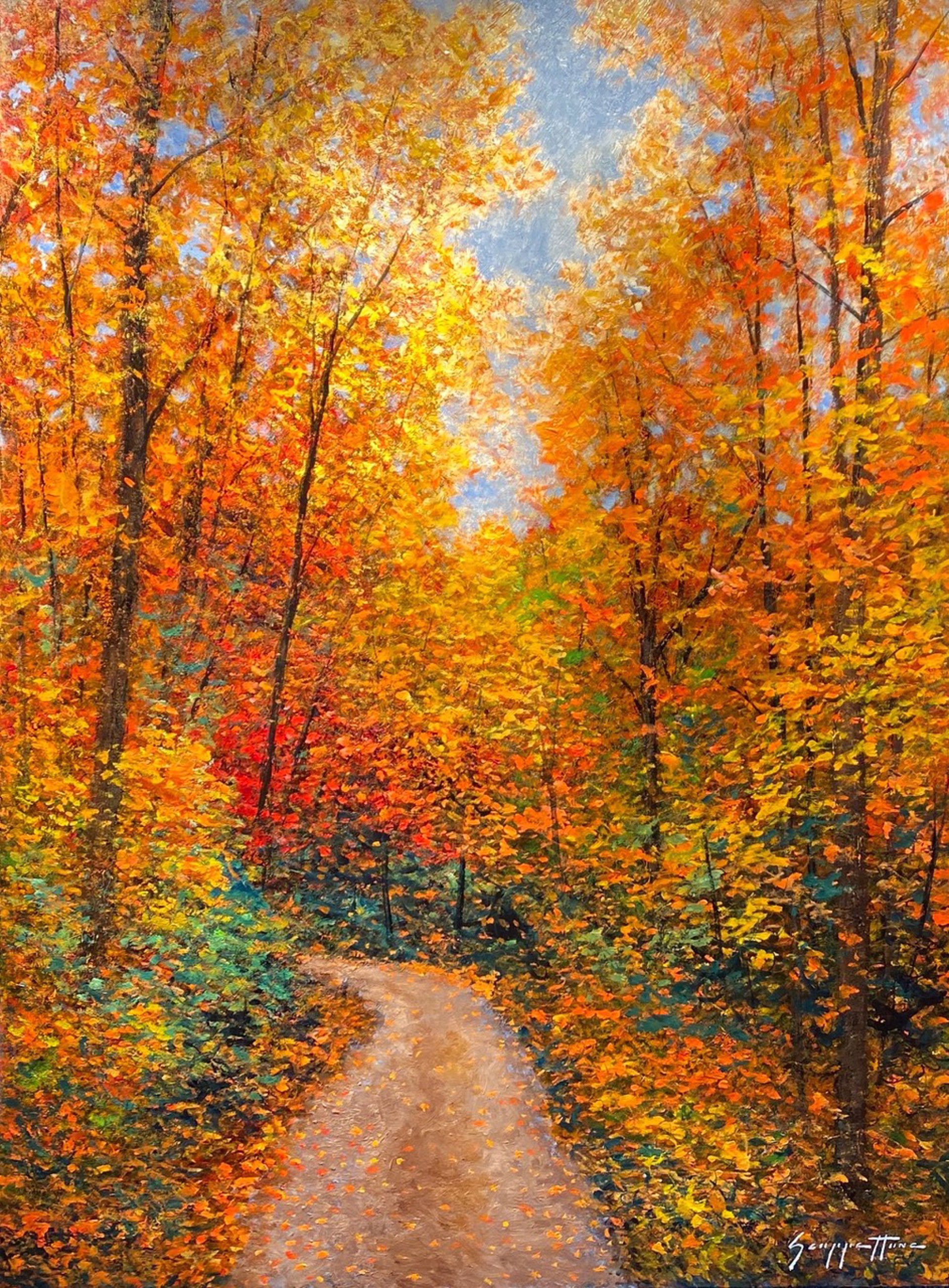 Celebration Lane, Autumn by James Scoppettone