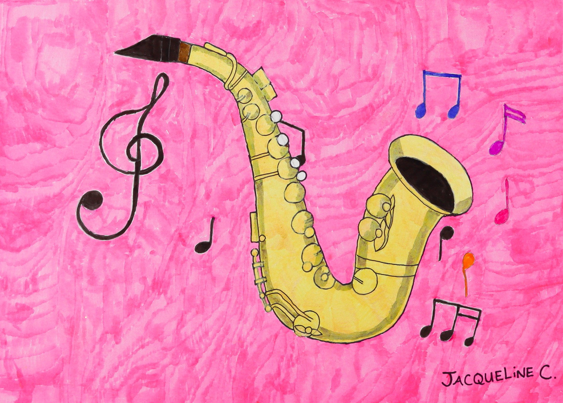 Playing the Saxophone by Jacqueline Coleman