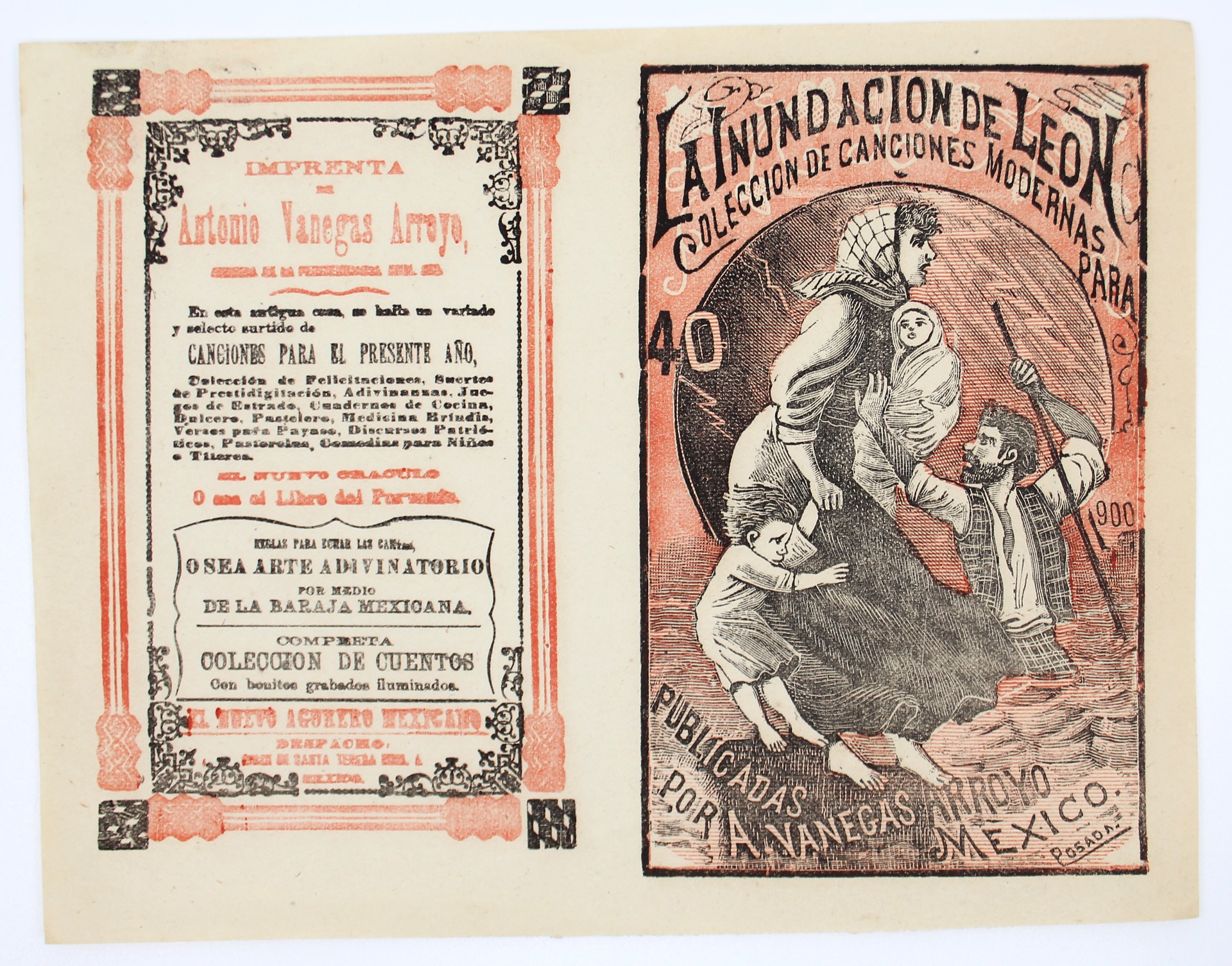 La Inundacion de Leon, Colección de canciones modernas, No. 40 by José Guadalupe Posada