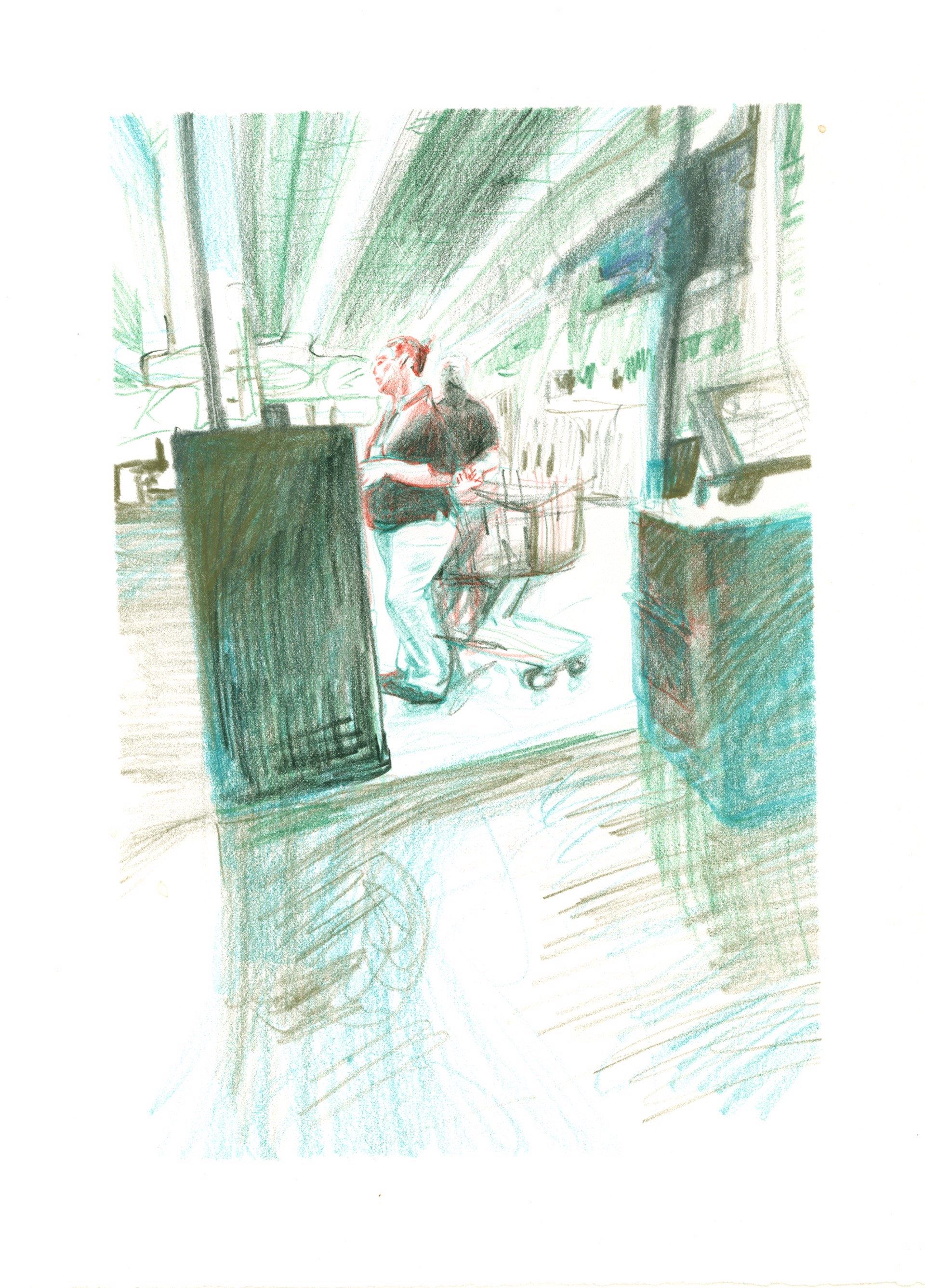 Marketplace/Cashier #18 by Eilis Crean
