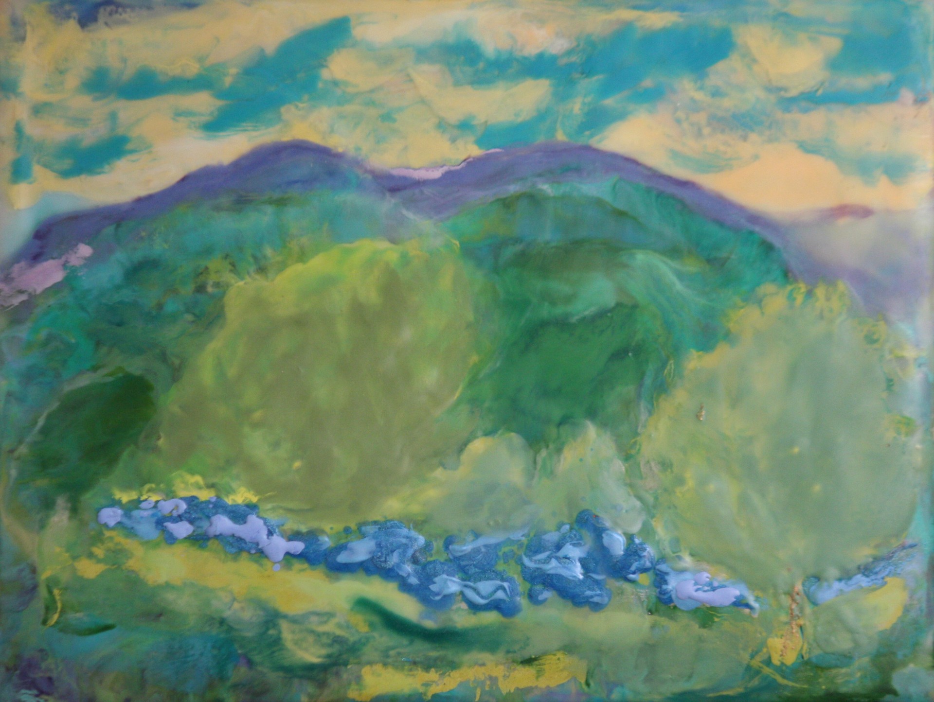 Blue Hillside by Jane Forth