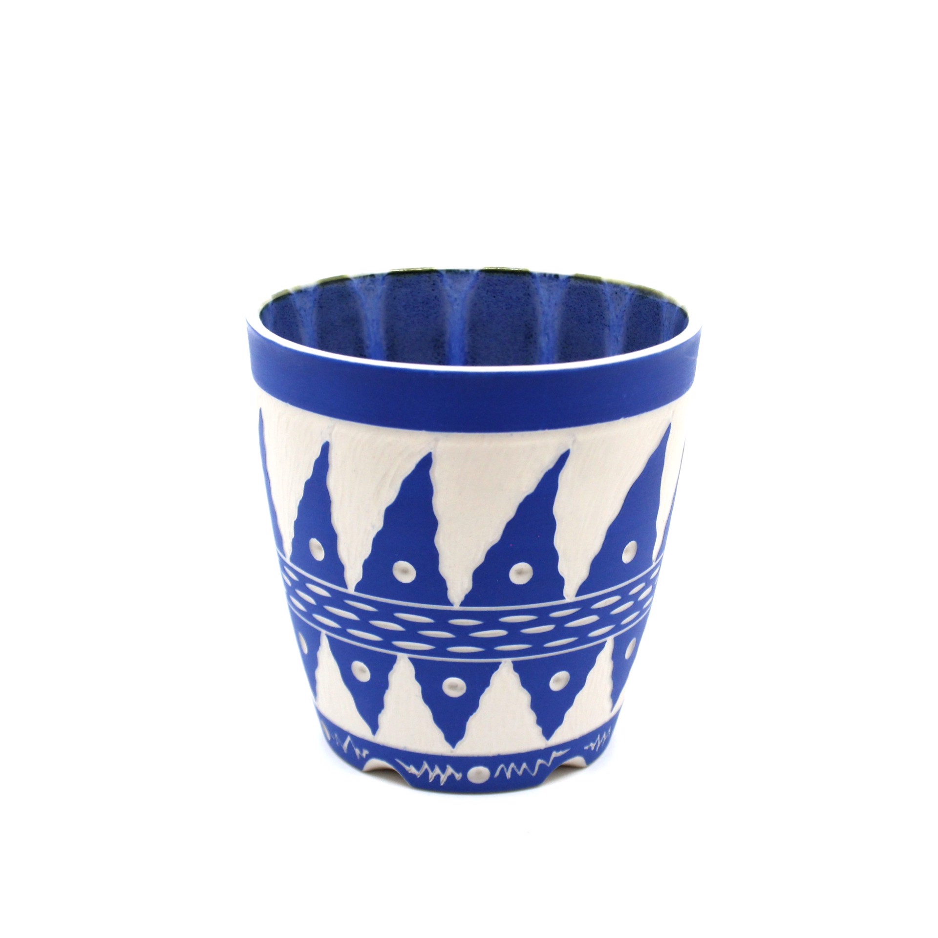 Short Cup (Blue / White) by Chris Casey