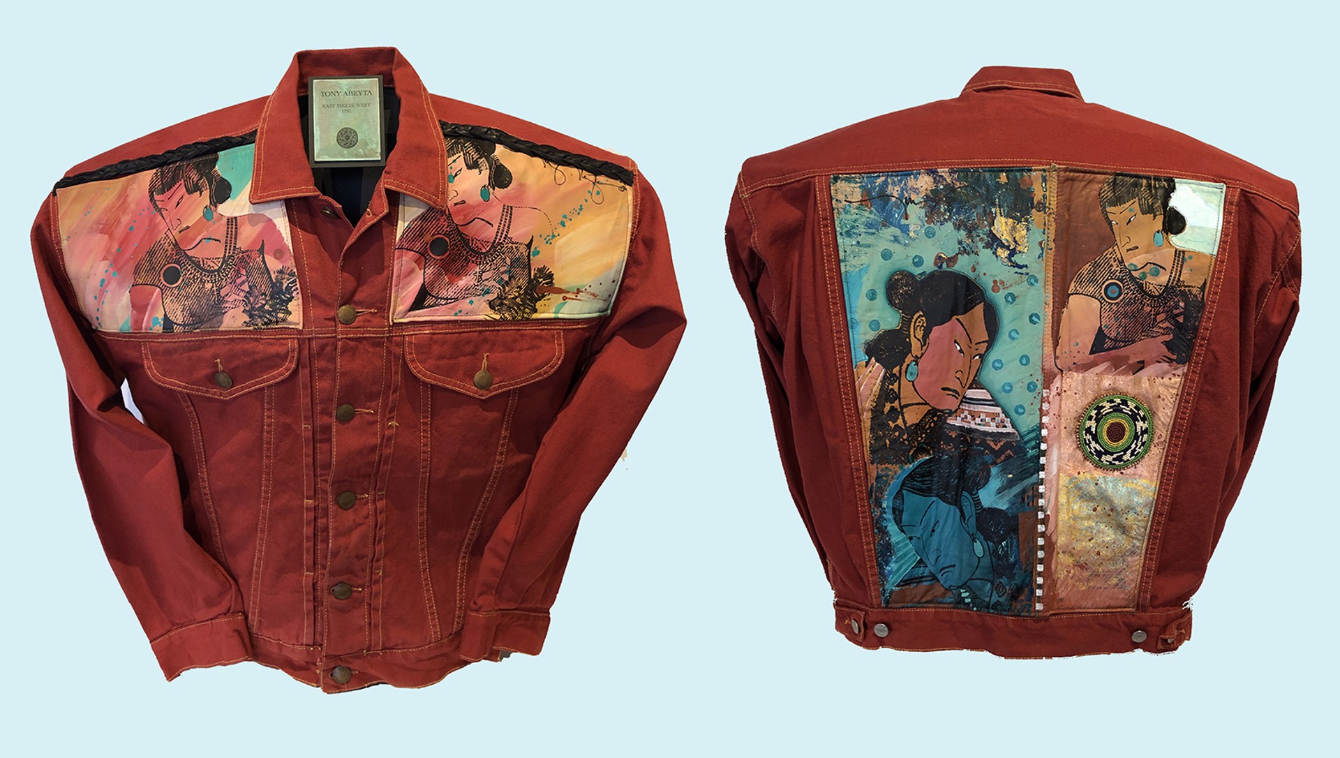 Vintage Painted Jean Jacket by Tony Abeyta