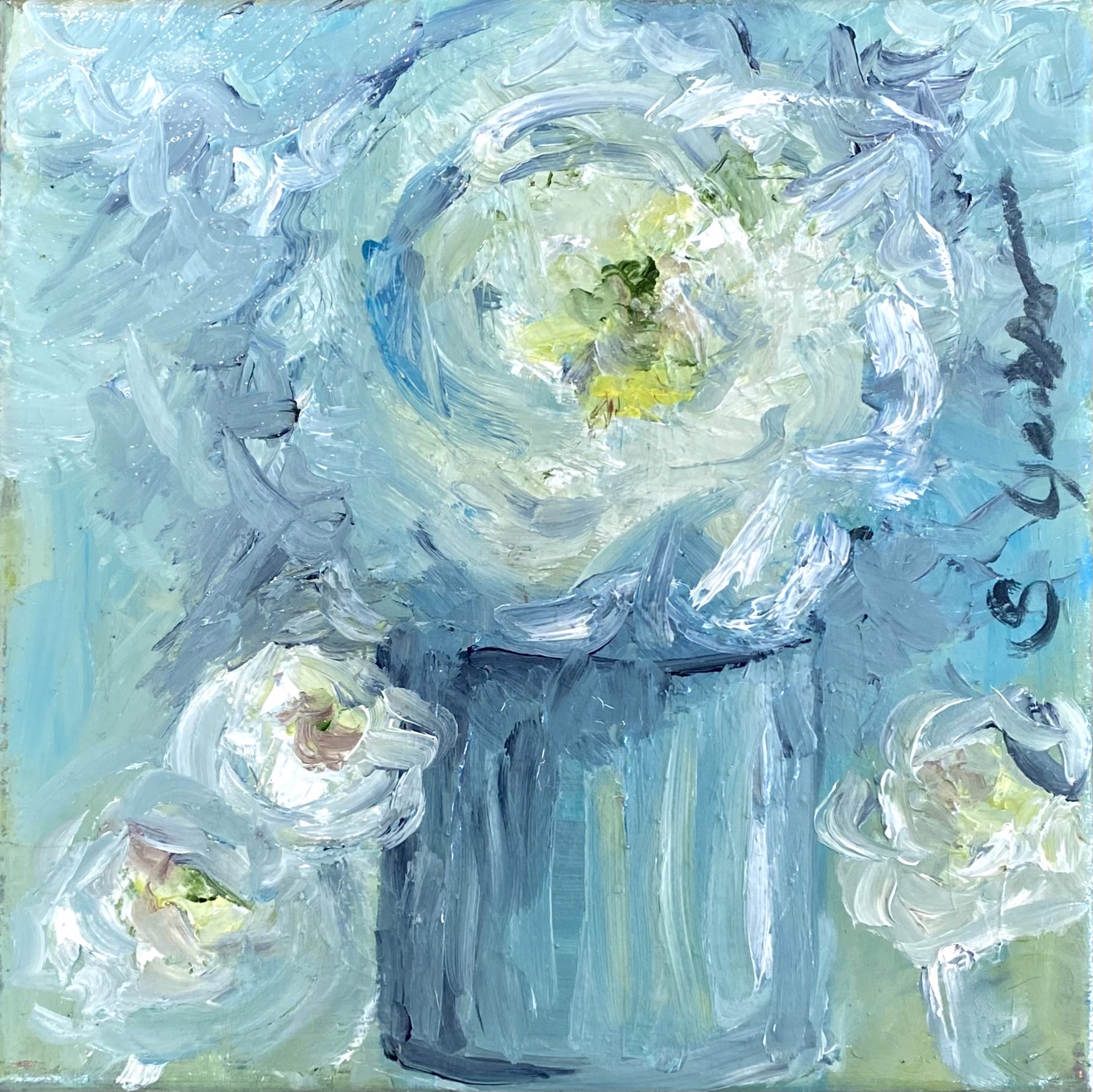 Pallet Knife Floral by Sue Yarbro