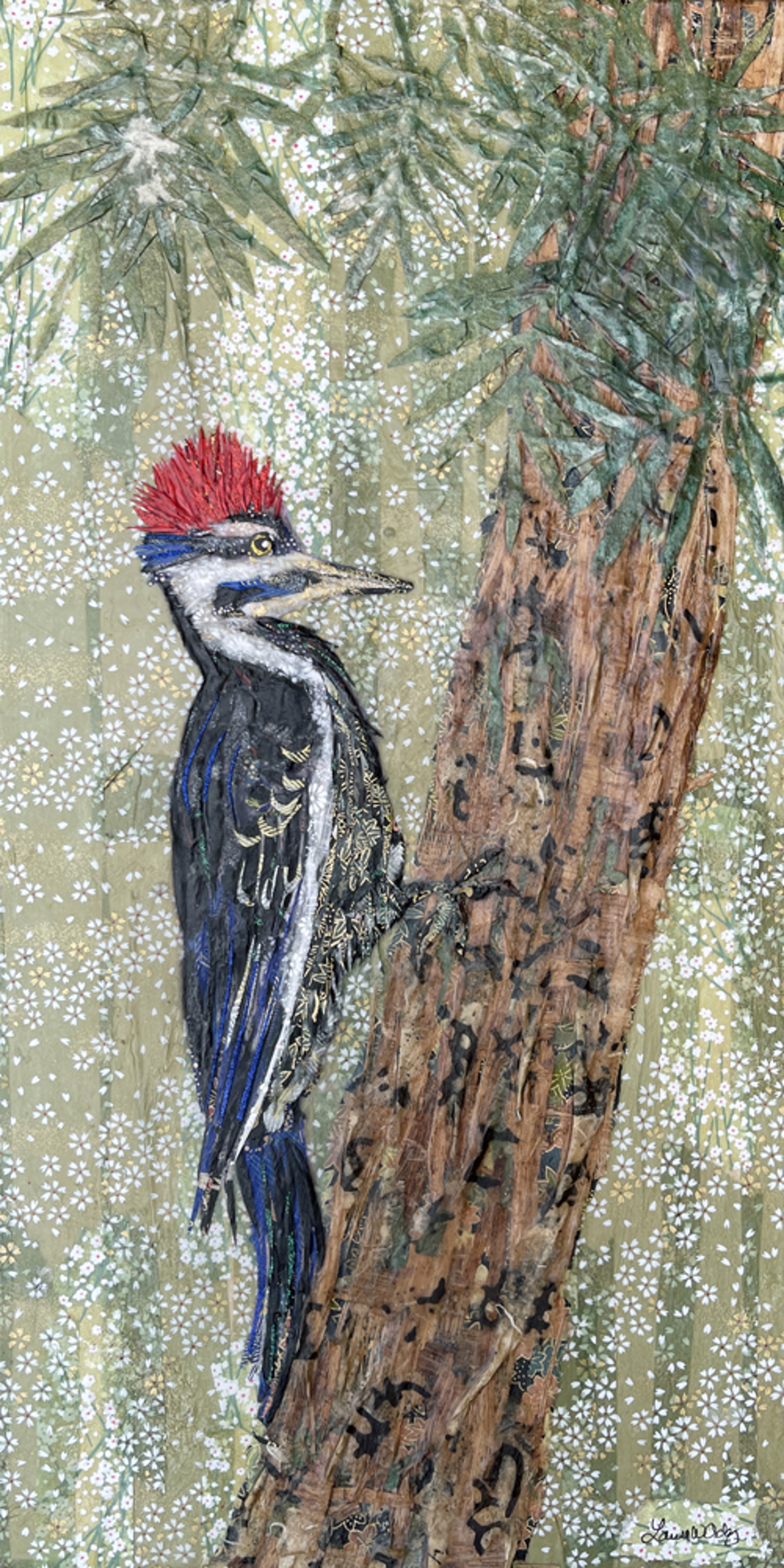 Pileated Woodpecker by Laura Adams