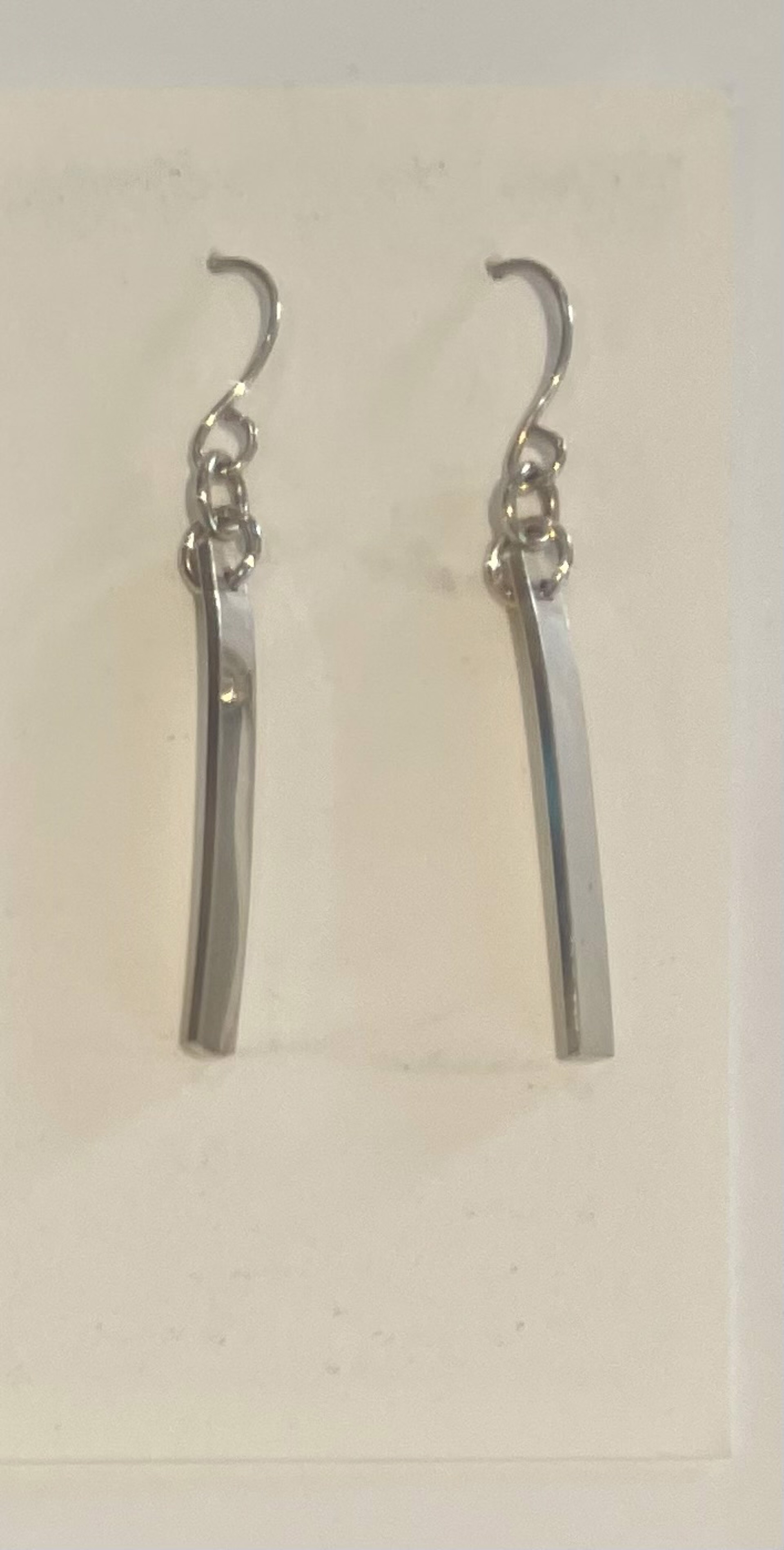 Sterling Silver Bar Earrings by Emelie Hebert