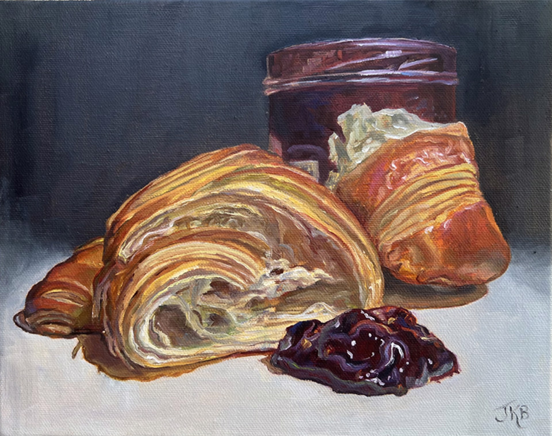 Croissant & Jam by Jennifer Barlow