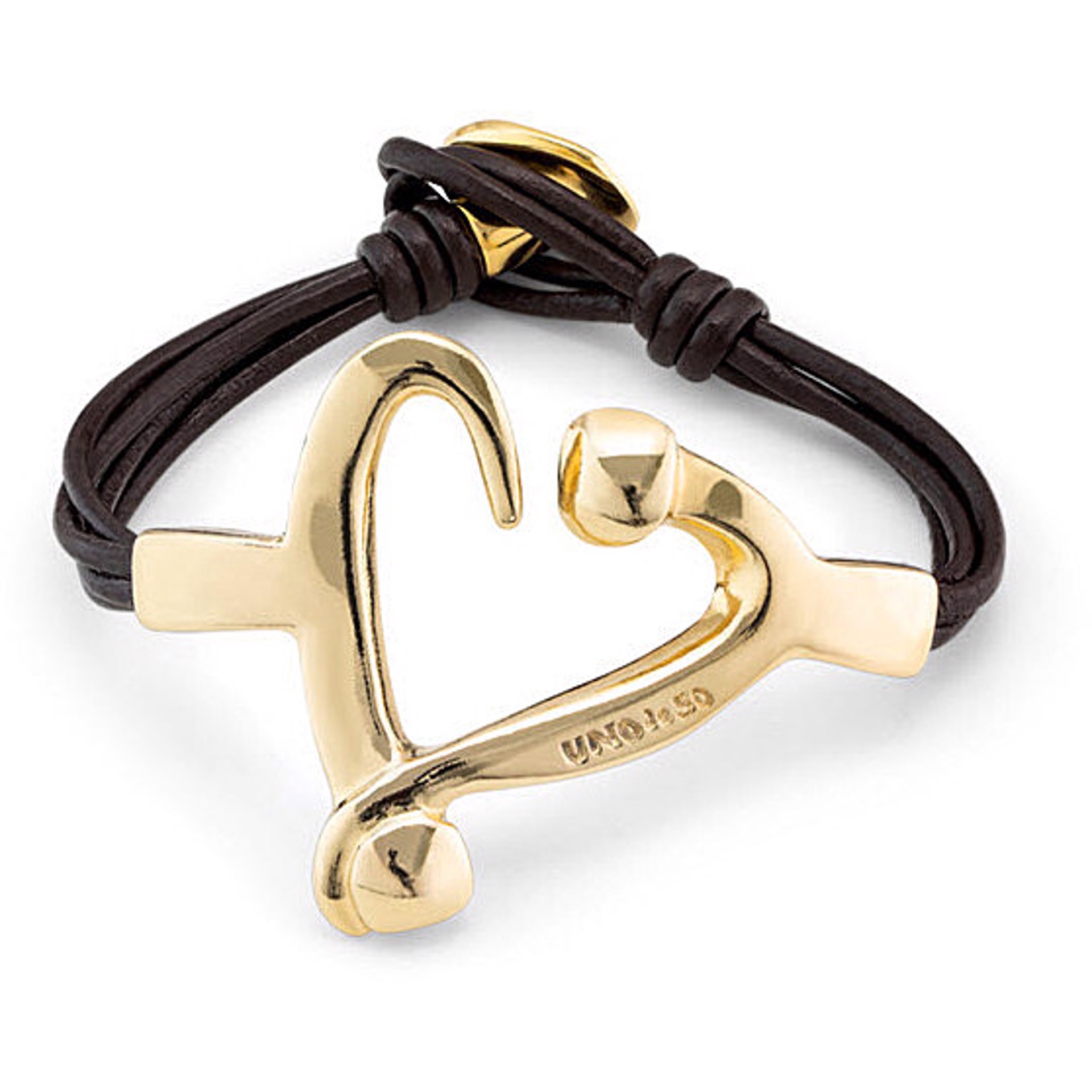 9450 Spanish Leather with Gold Heart by UNO DE 50