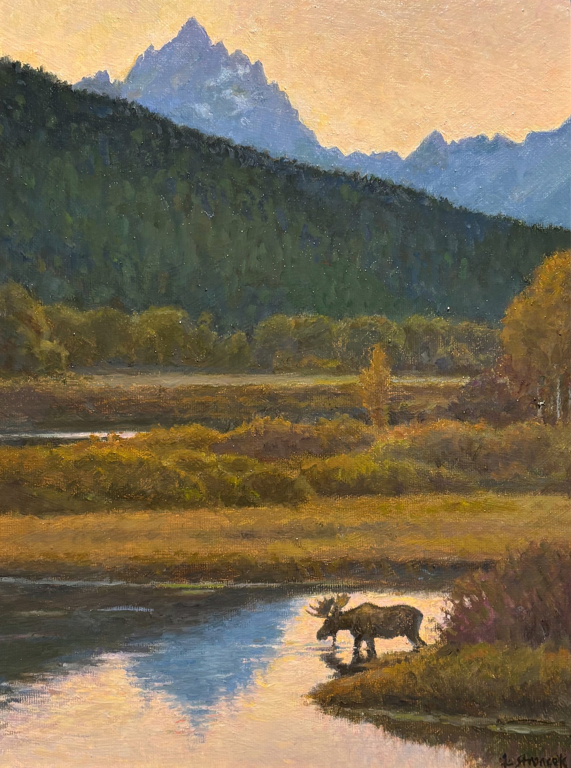 OXBOW SUNSET by Lee Stroncek | Montana Trails Gallery