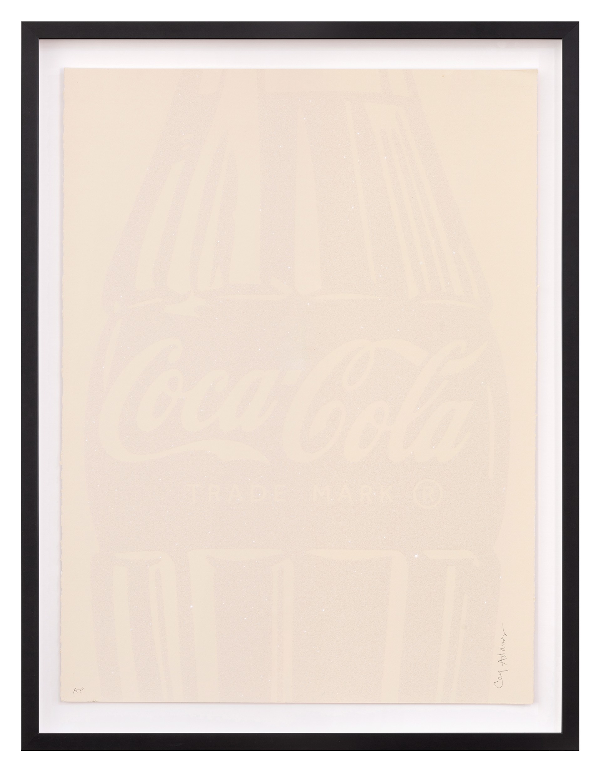 Single Coca-Cola (white on ivory) by Cey Adams