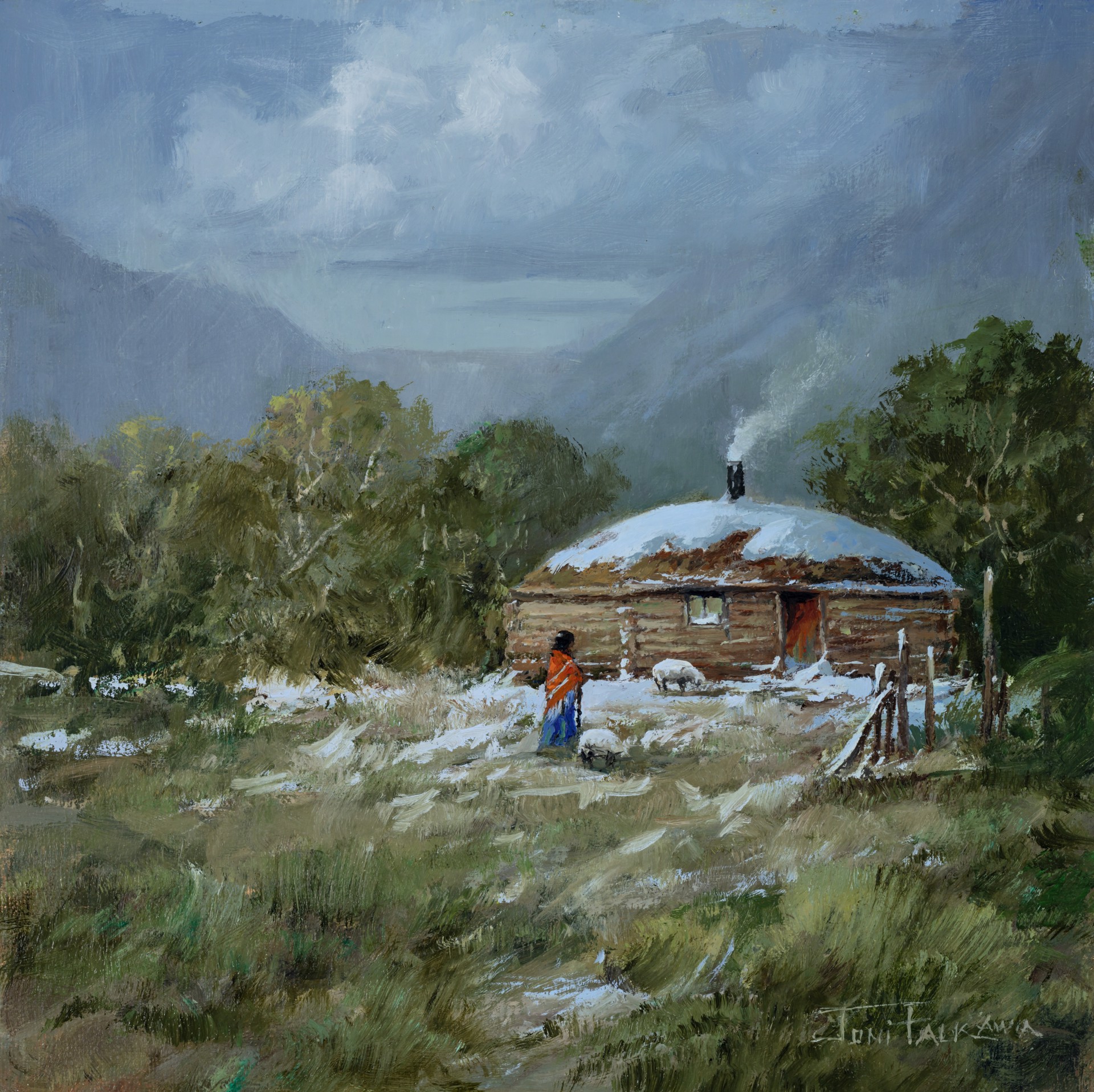 Navajo Shelter by Joni Falk
