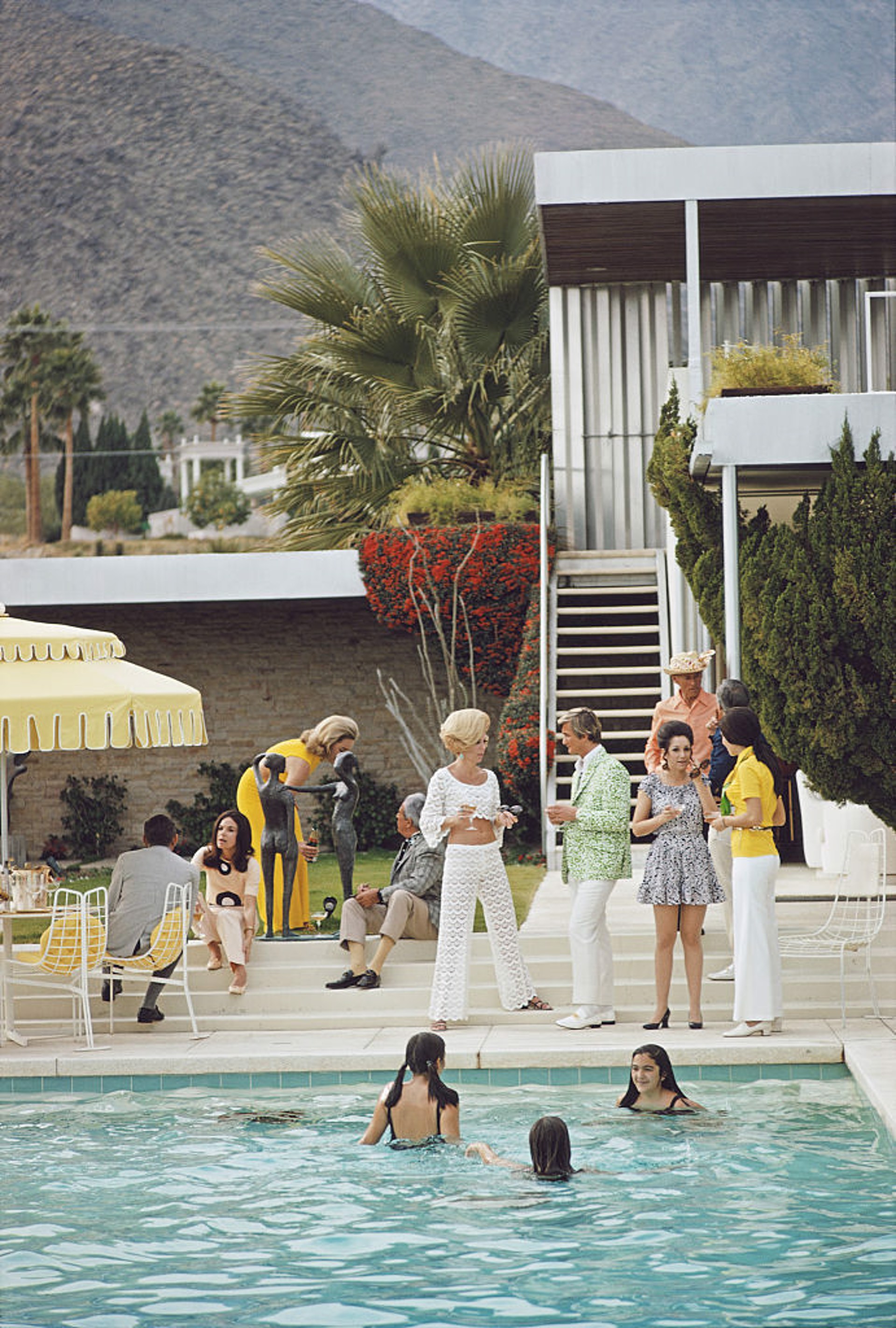 Desert House Party by Slim Aarons